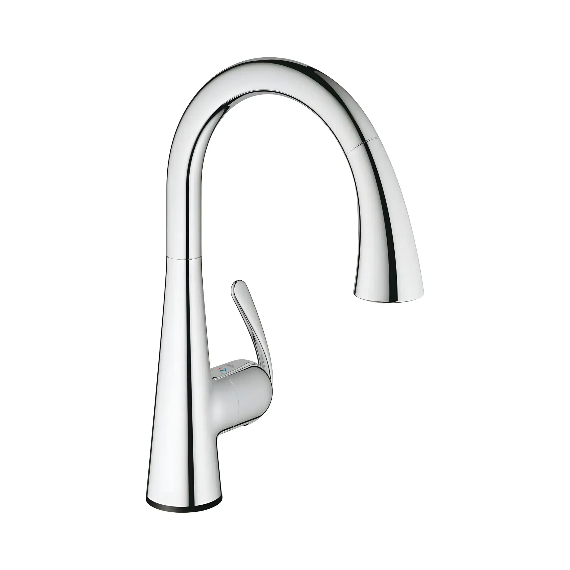 Сенсорний змішувач для кухні Zedra Touch Grohe 30219001 — вид на білому тлі