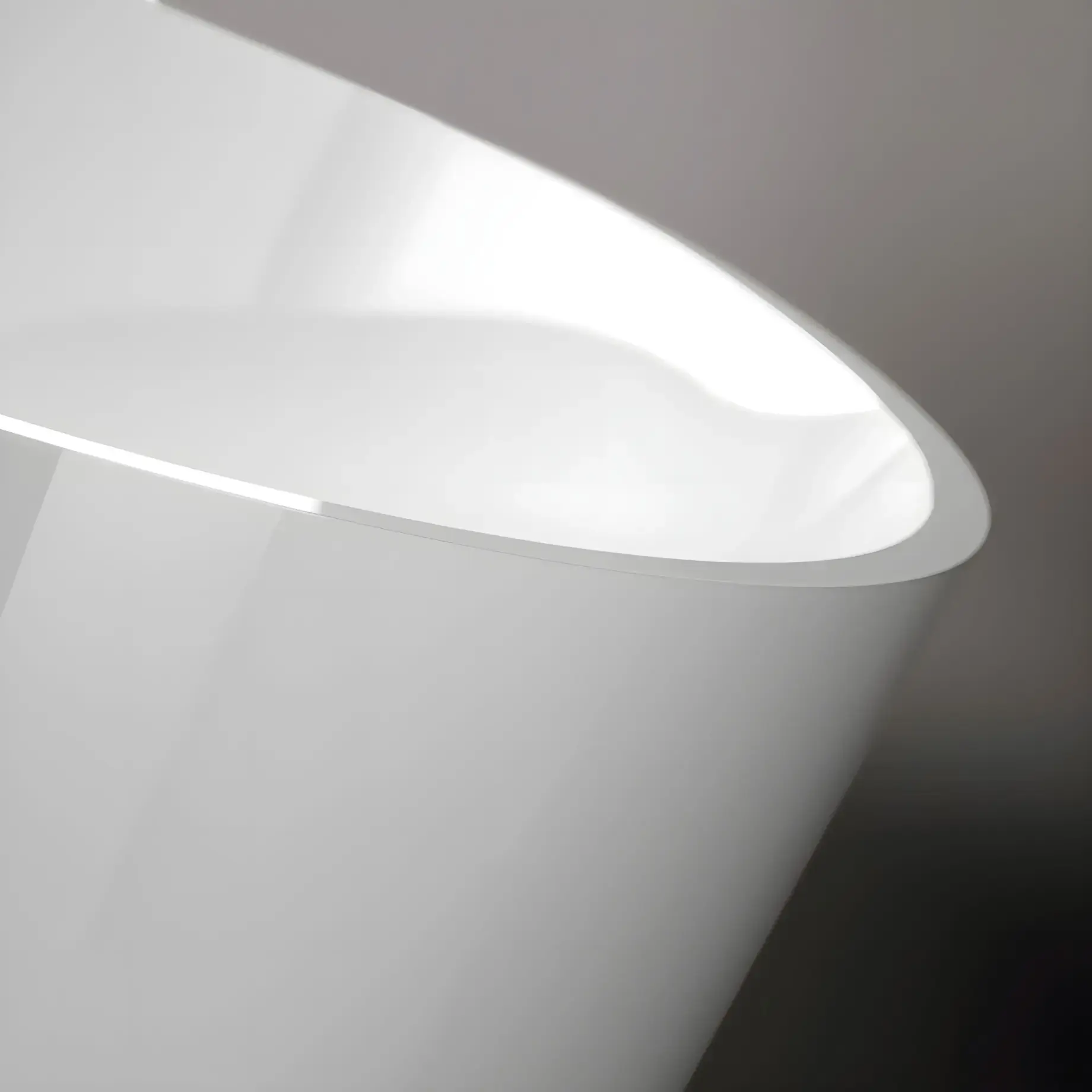 Ванна Carezza Gruppo Treesse V308BL Glossy White — бічний ракурс