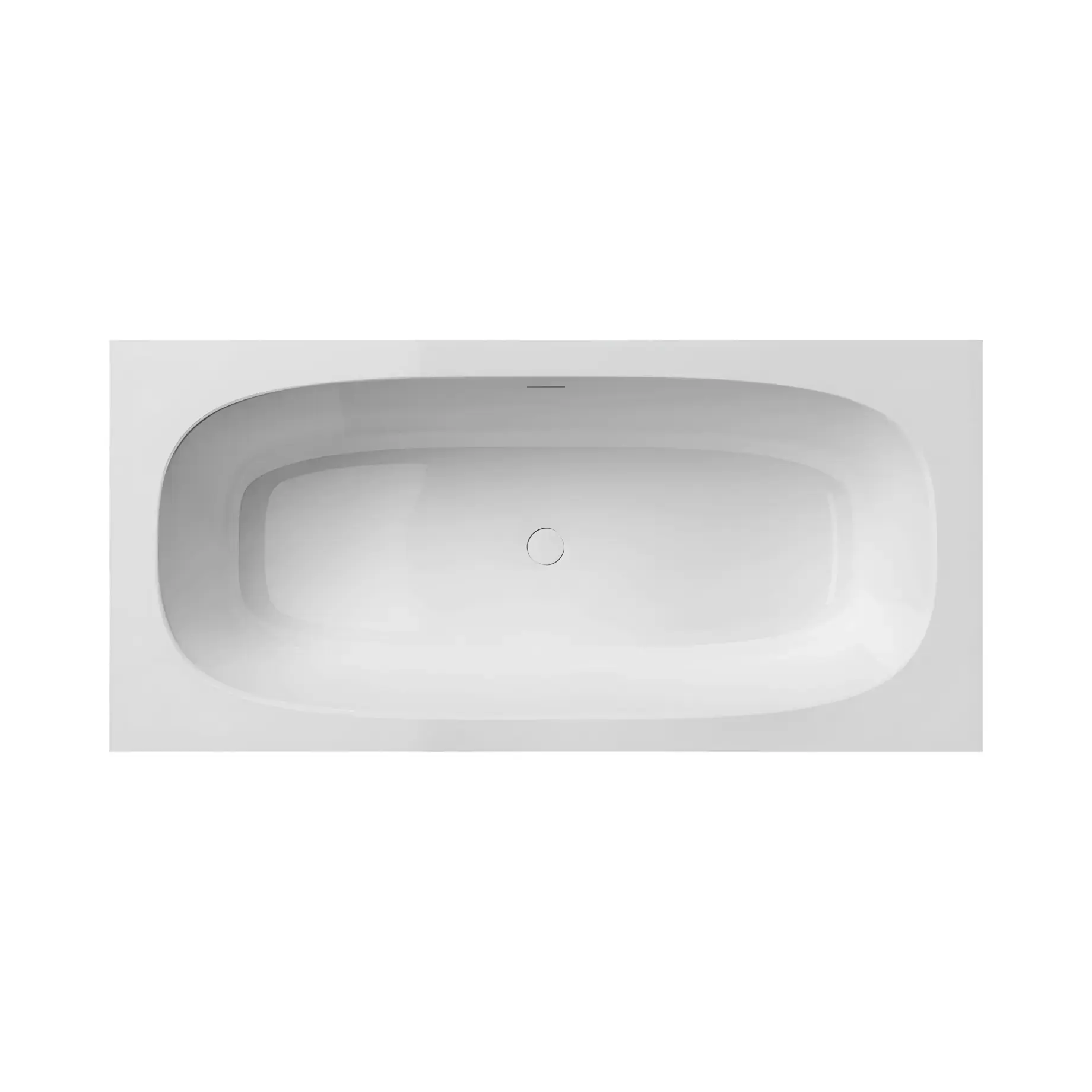 Ванна Summertime Gruppo Treesse V3150XBO800S Matte White 180 х 85 см — вид на білому тлі