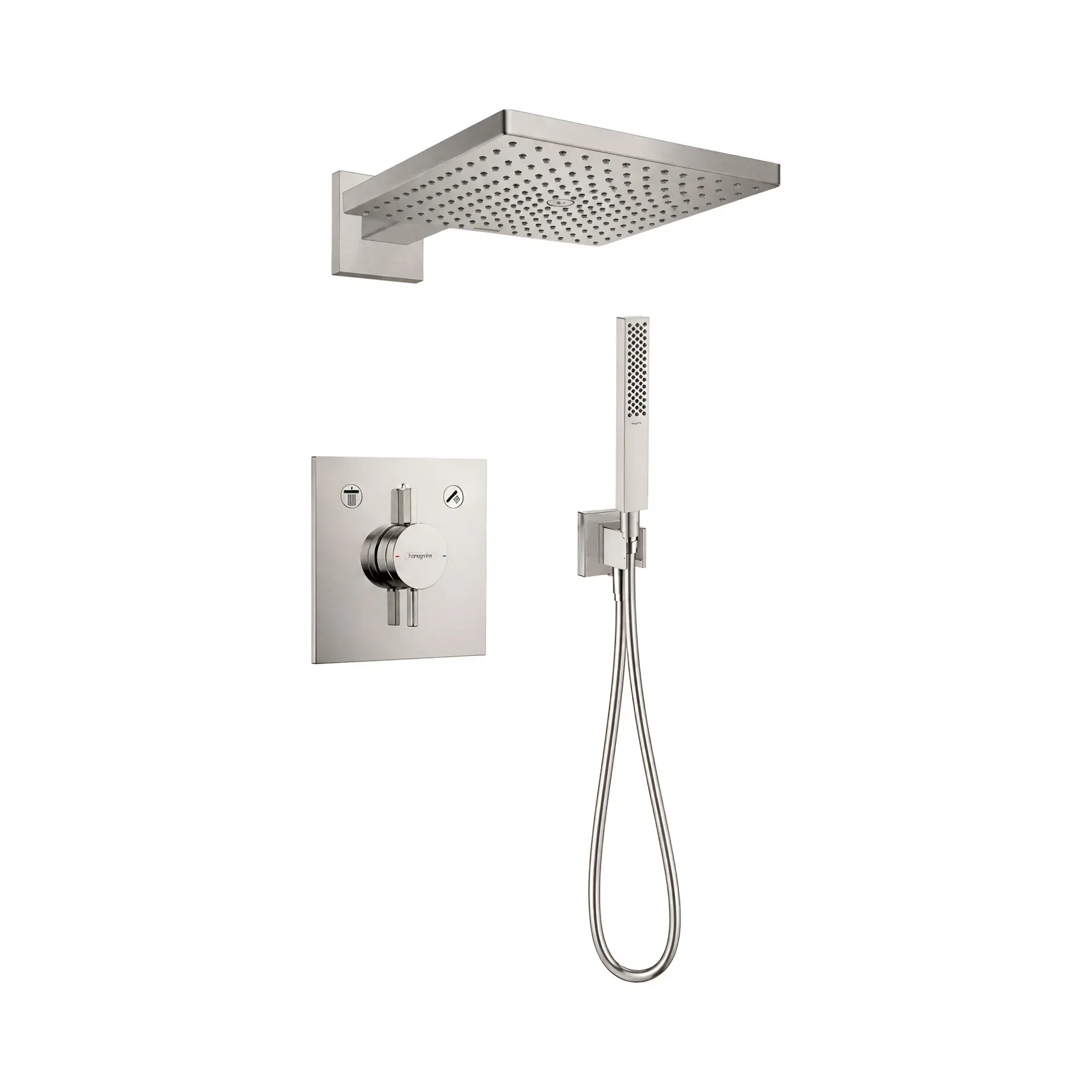 Комплект душової системи зі змішувачем Hansgrohe Hansgrohe 7541726239800 — вид на білому тлі