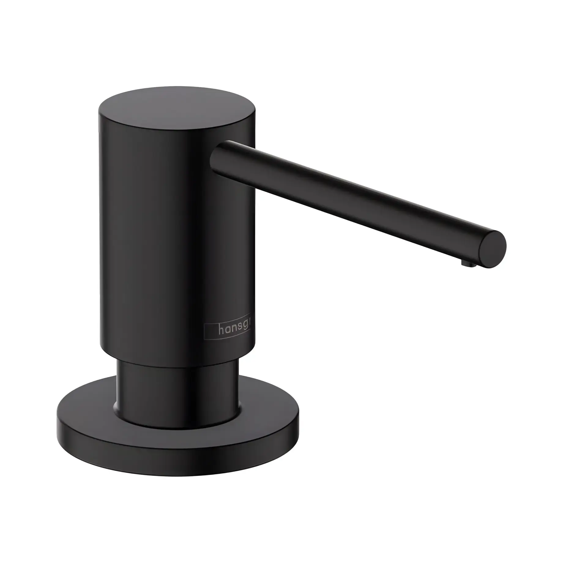 Дозатор миючих засобів A41 Hansgrohe 40438670 Matt Black — вид на білому тлі