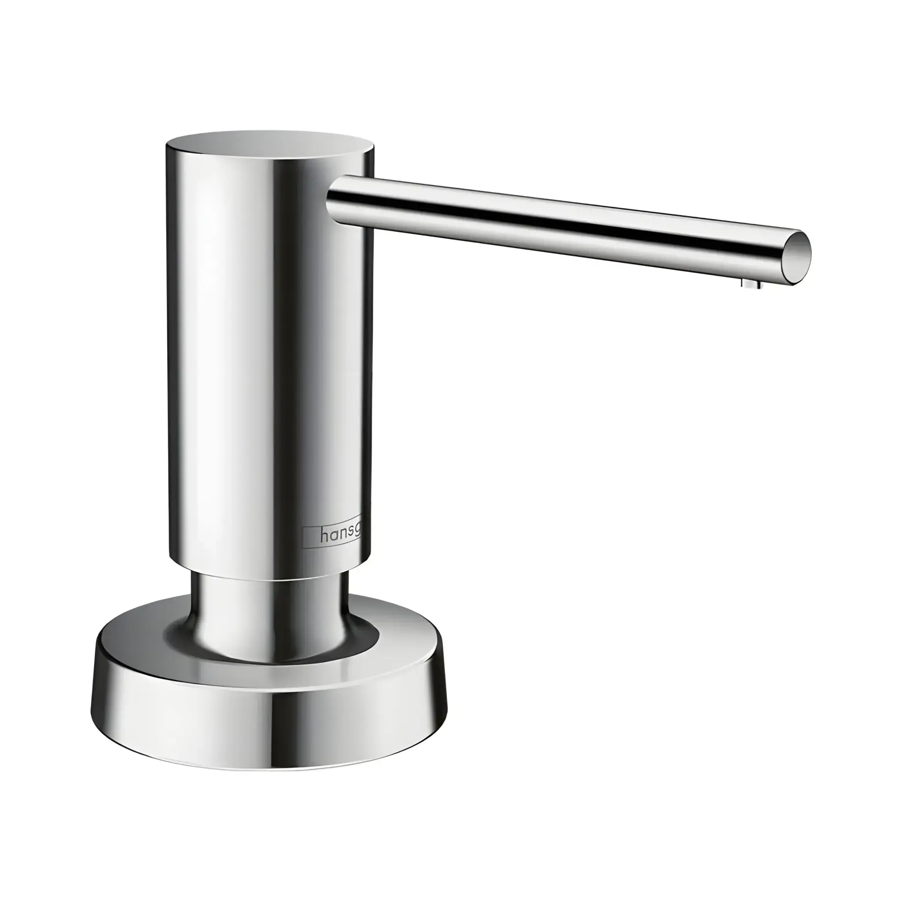Дозатор миючих засобів A51 Hansgrohe 40448000 Chrome — вид на білому тлі