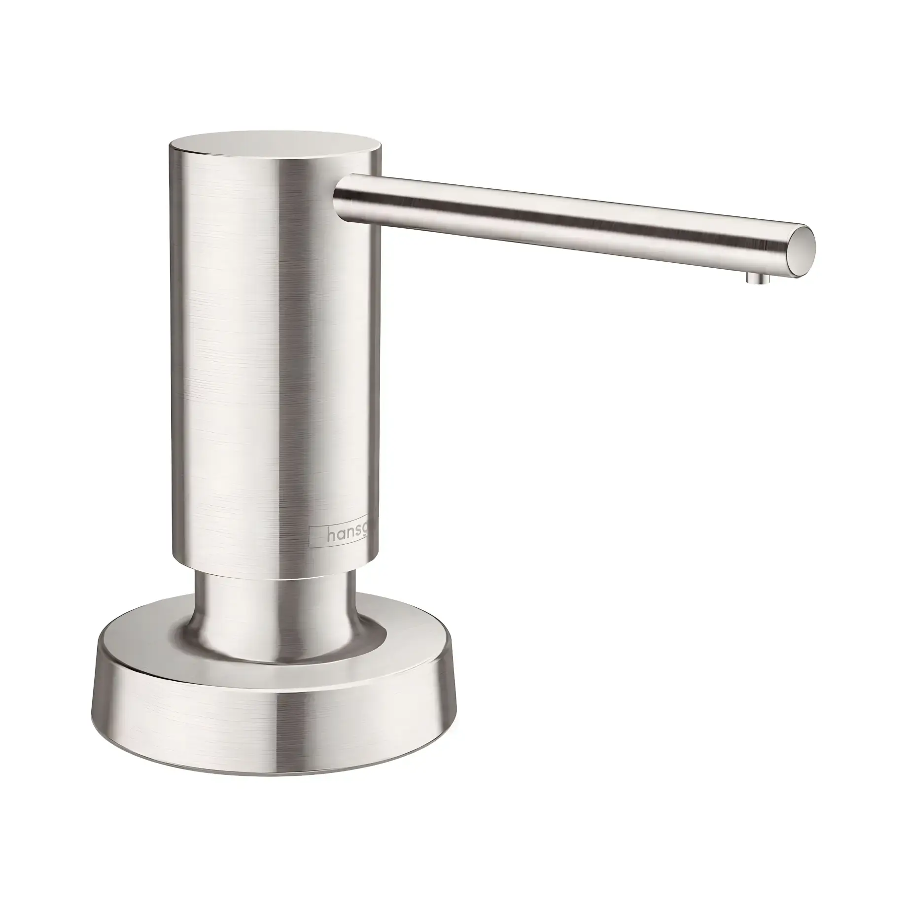 Дозатор миючих засобів A51 Hansgrohe 40448800 Stainless Steel — вид спереду