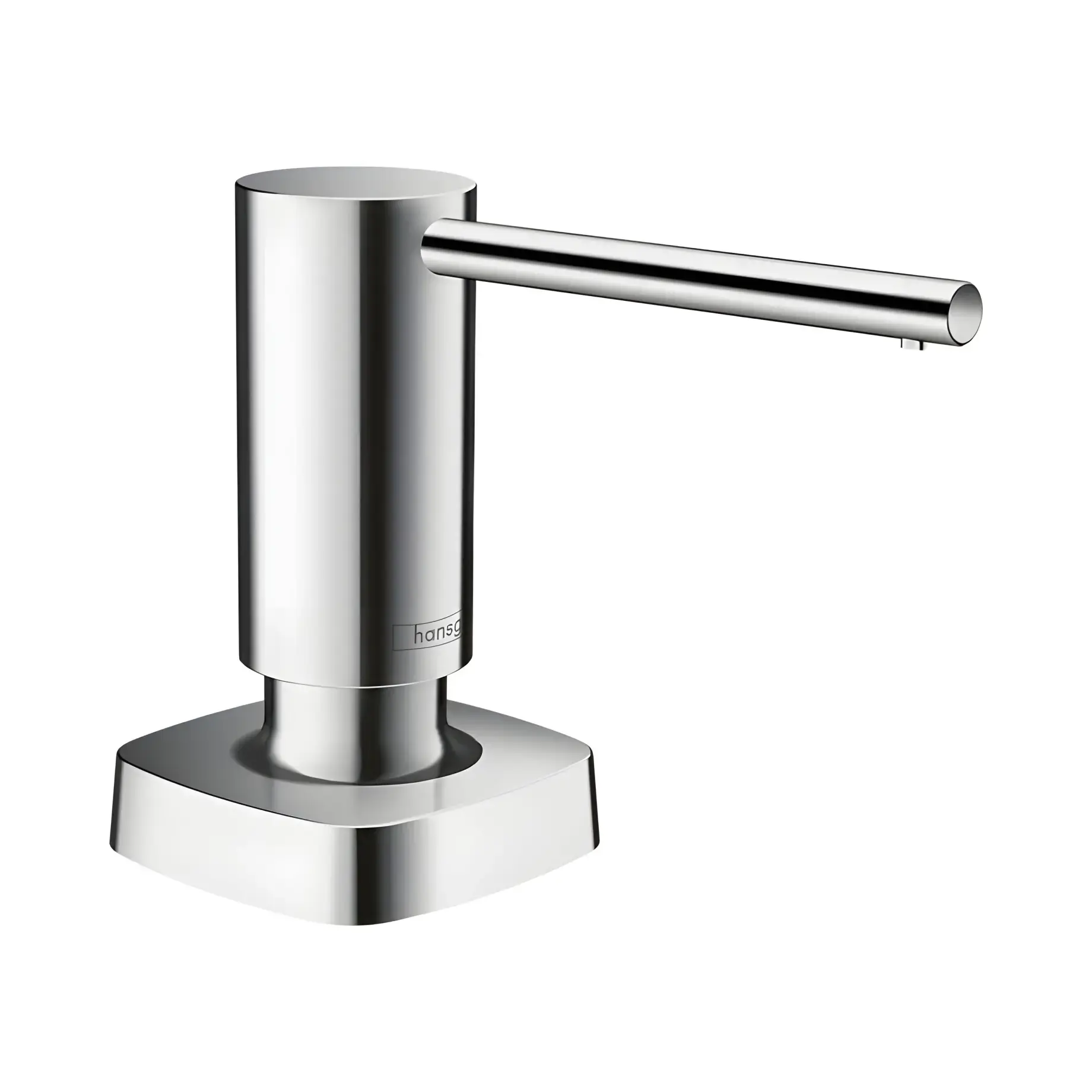 Дозатор миючих засобів A71 Hansgrohe 40468000 Chrome — вид на білому тлі