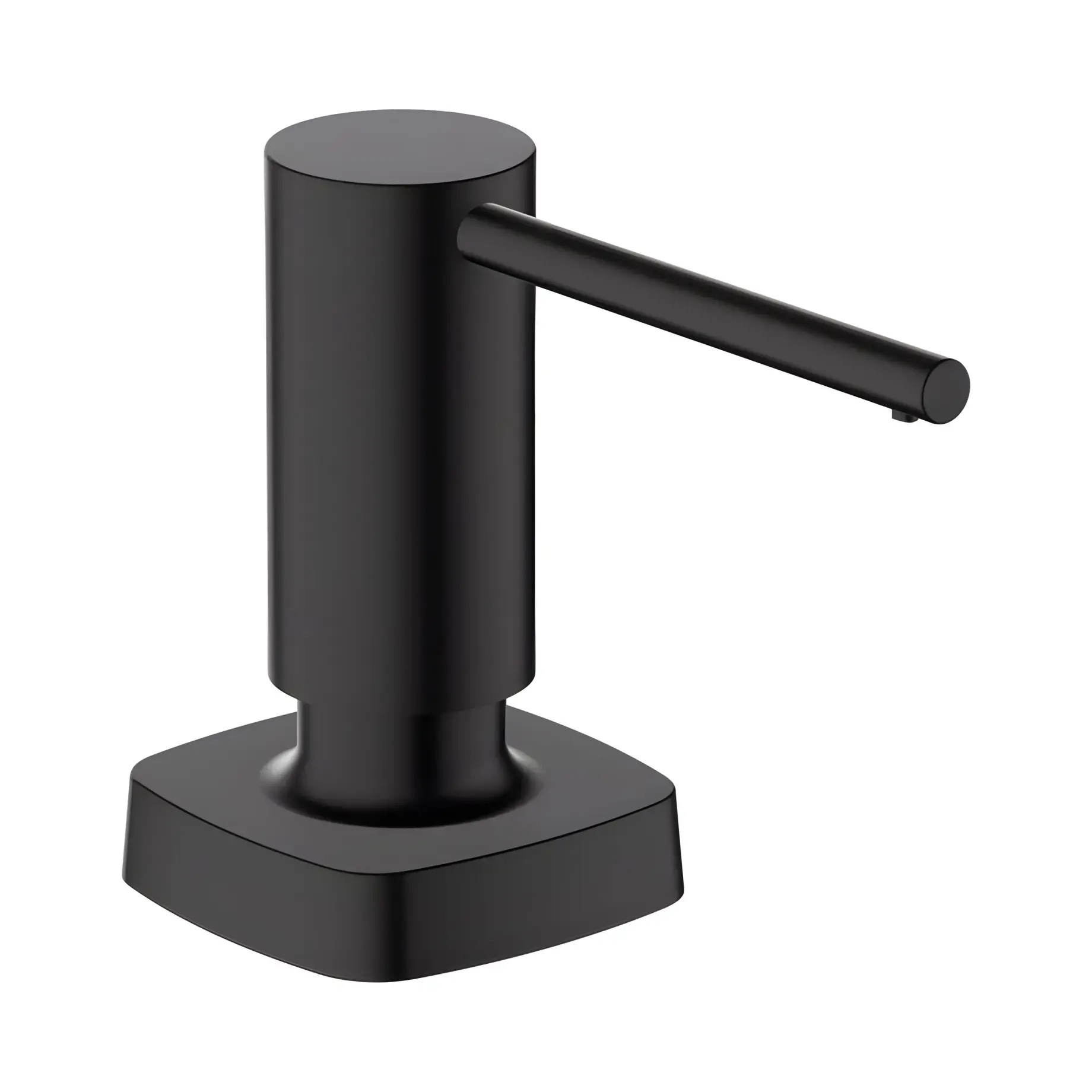 Дозатор миючих засобів A71 Hansgrohe 40468670 Matt Black — вид на білому тлі
