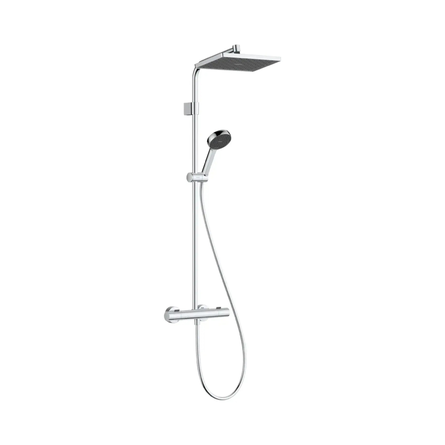 Душова система з термостатом Activera Q Hansgrohe 28748000 Chrome — вид на білому тлі