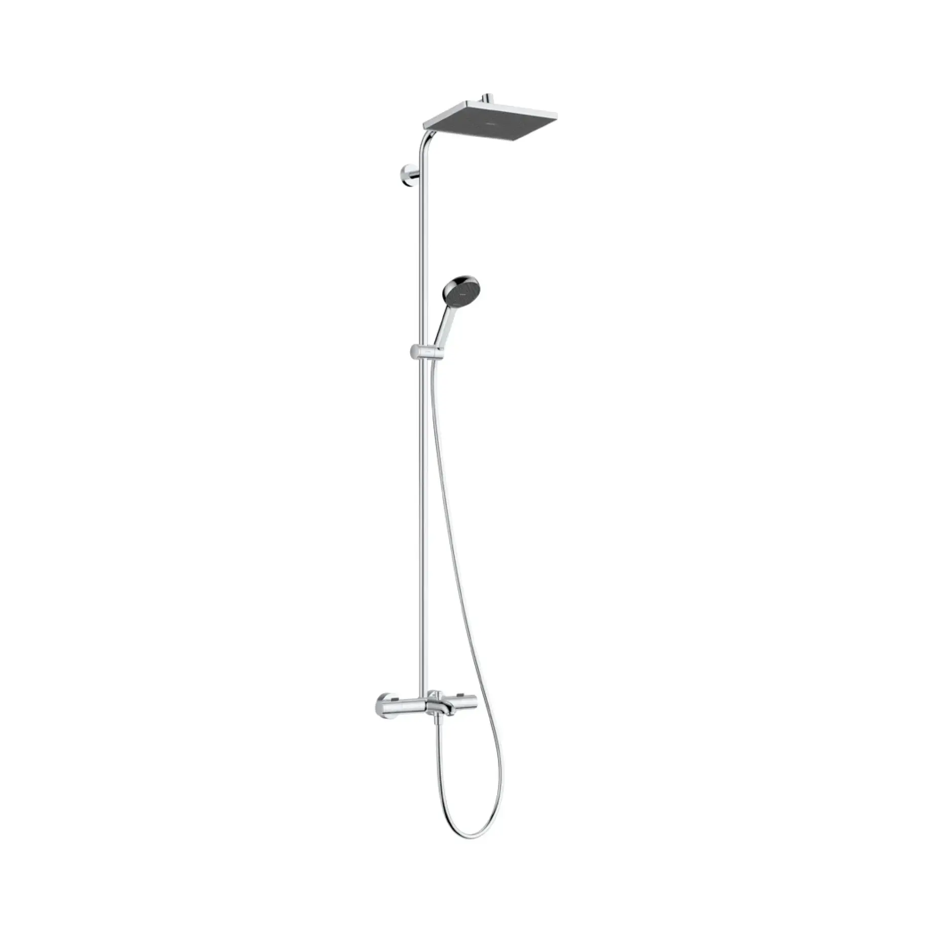 Душова система з термостатом Activera Q Hansgrohe 28753000 Chrome — вид на білому тлі