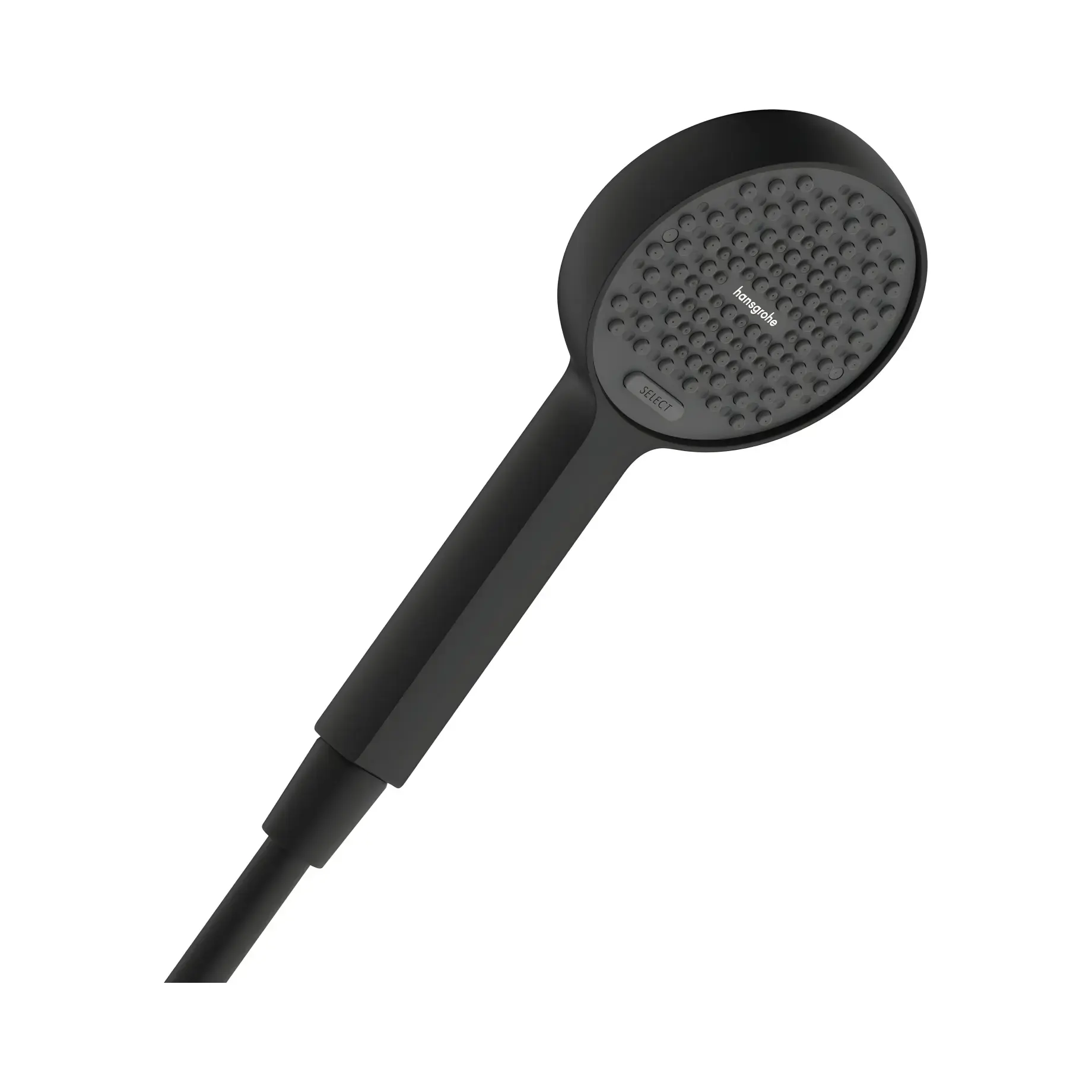 Ручний душ 2jet Activera S Hansgrohe 28033670 Matt Black — вид на білому тлі
