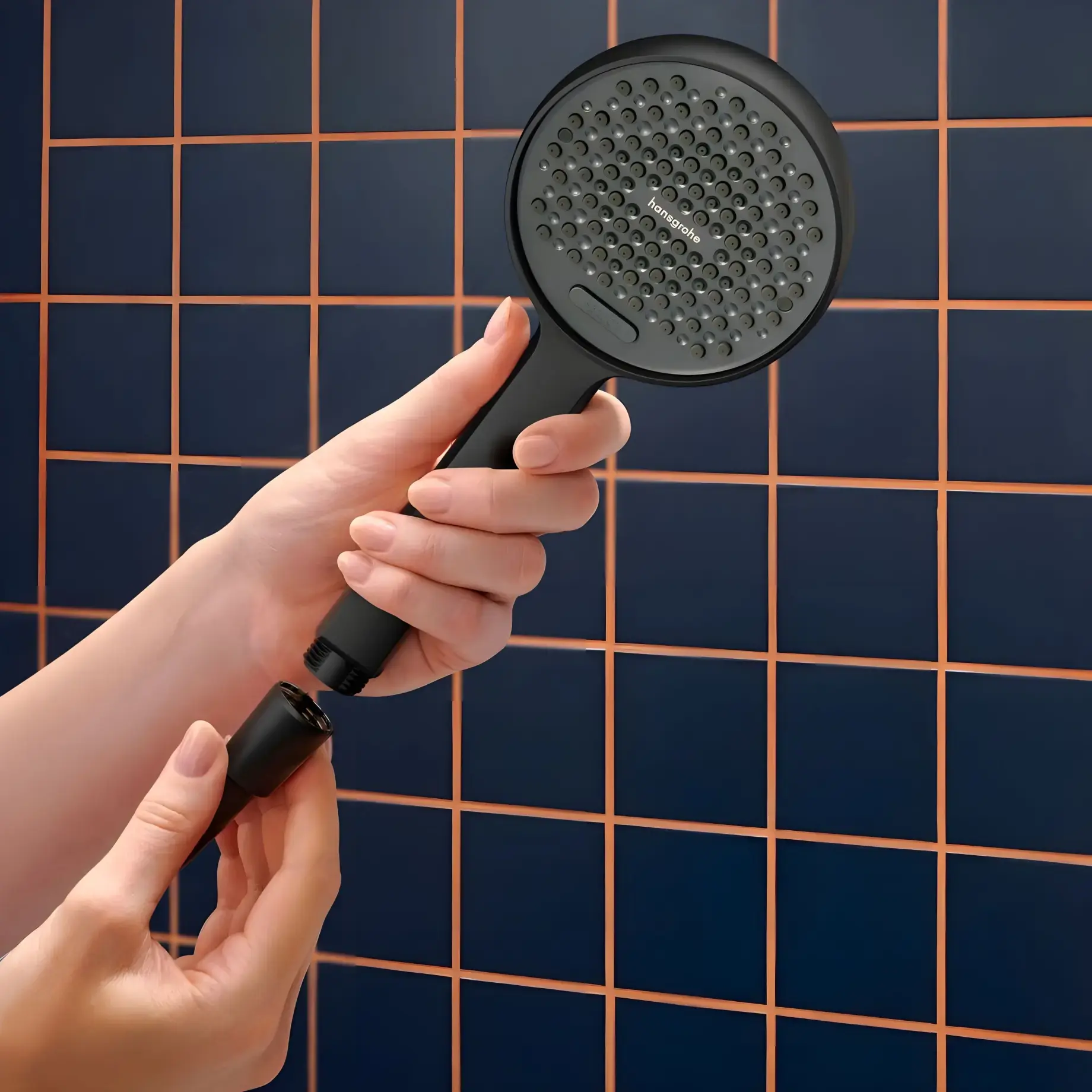 Ручний душ 2jet Activera S Hansgrohe 28034670 Matt Black — вид згори