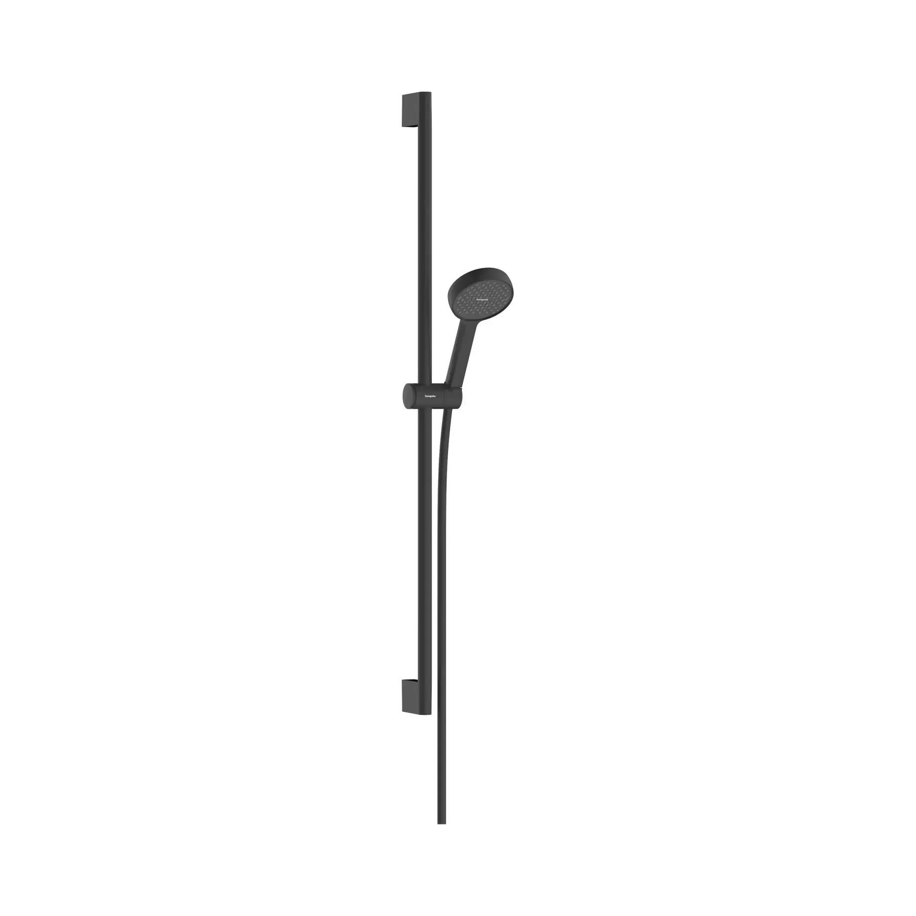 Душовий гарнітур 1jet Activera S Hansgrohe 28042670 Matt Black — вид на білому тлі