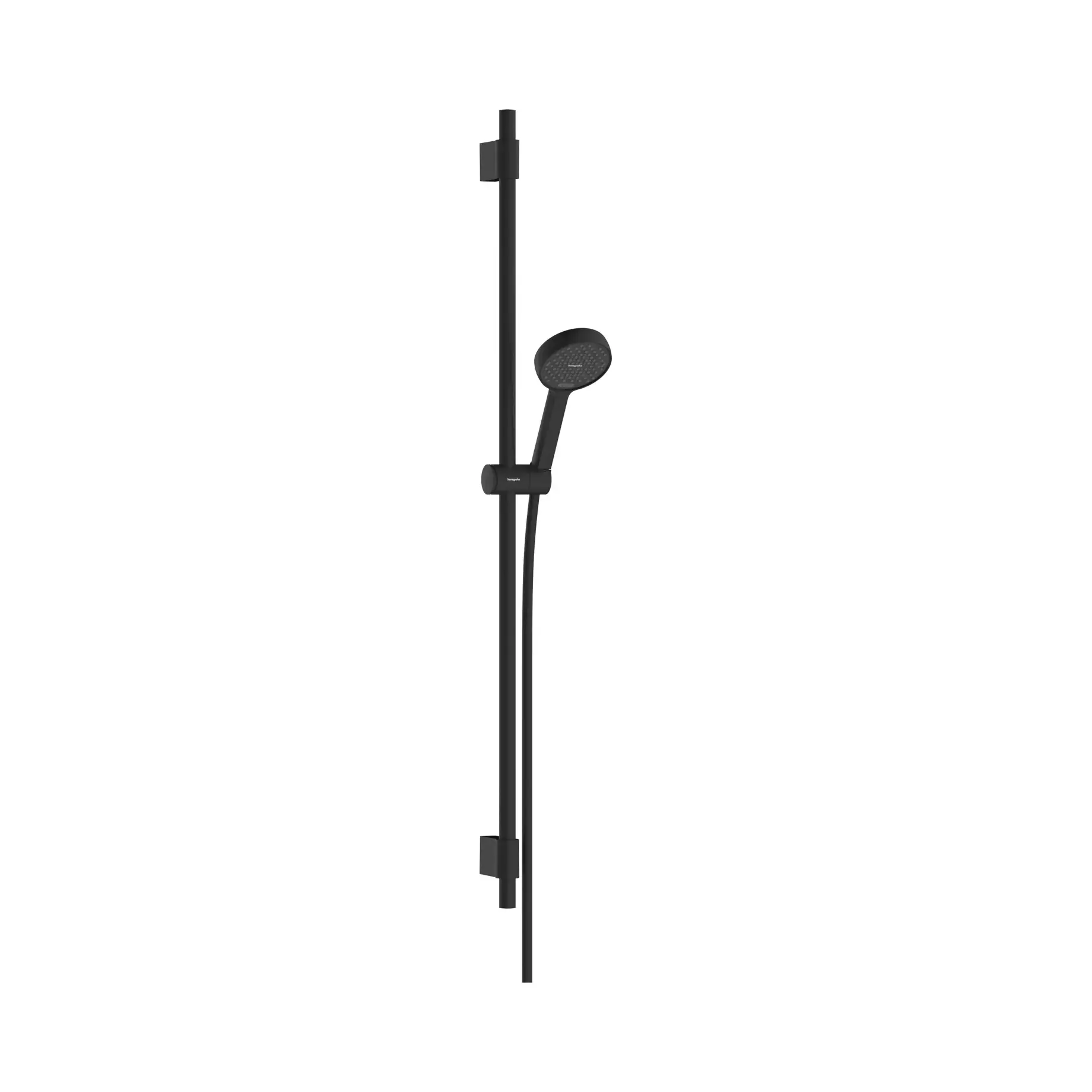 Душовий гарнітур 2jet Activera S Hansgrohe 28050670 Matt Black — вид на білому тлі