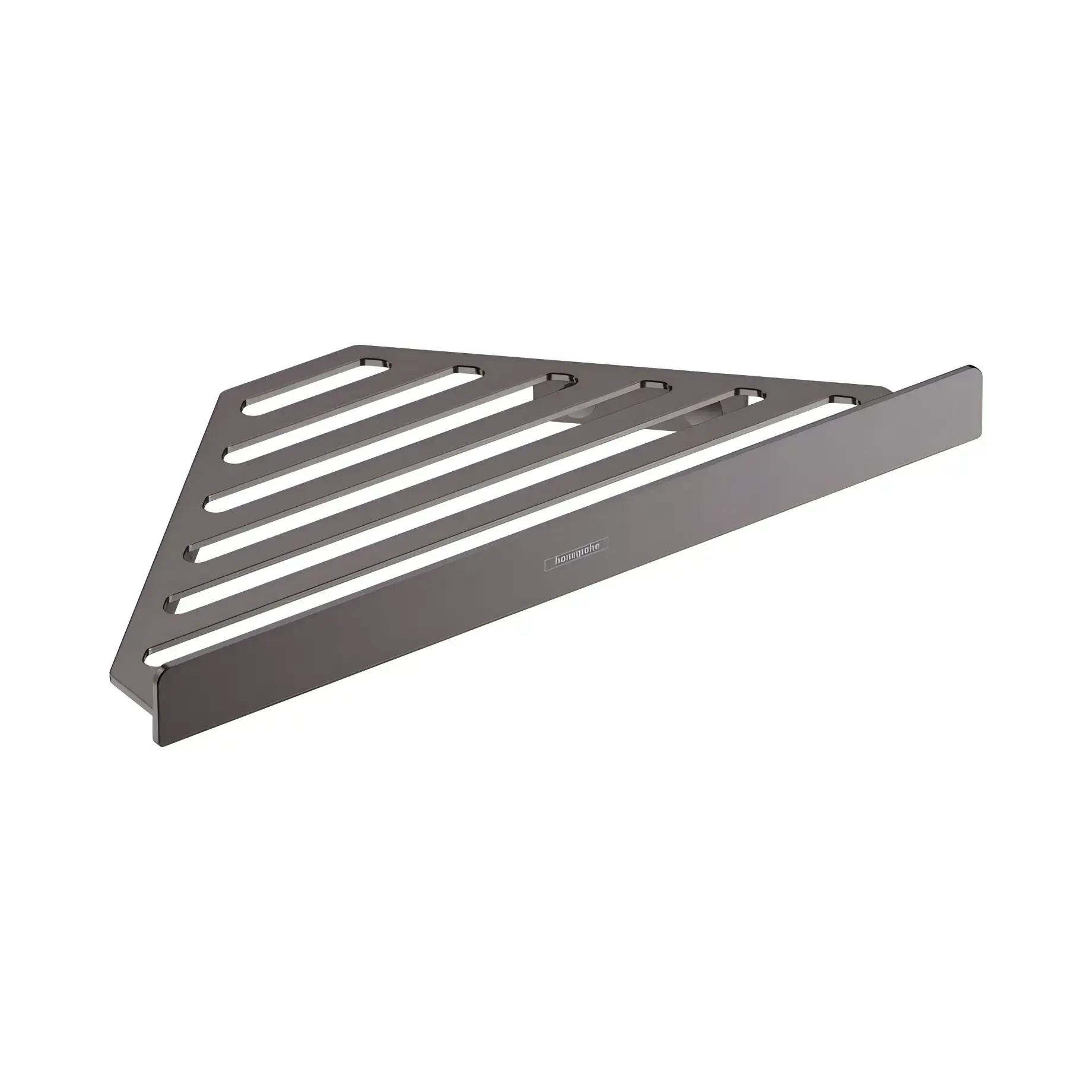 Кутова душова поличка AddStoris Hansgrohe 41741340 Brushed Black Chrome — вид на білому тлі