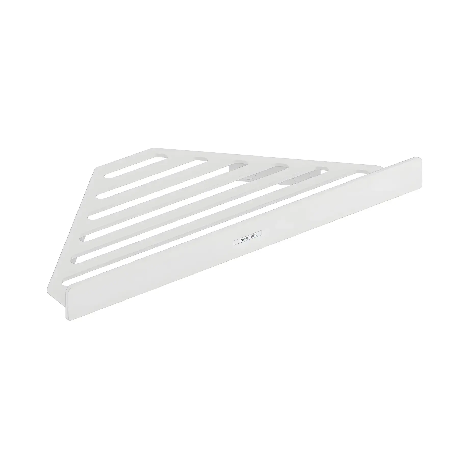 Кутова душова поличка AddStoris Hansgrohe 41741700 White Matt — вид на білому тлі