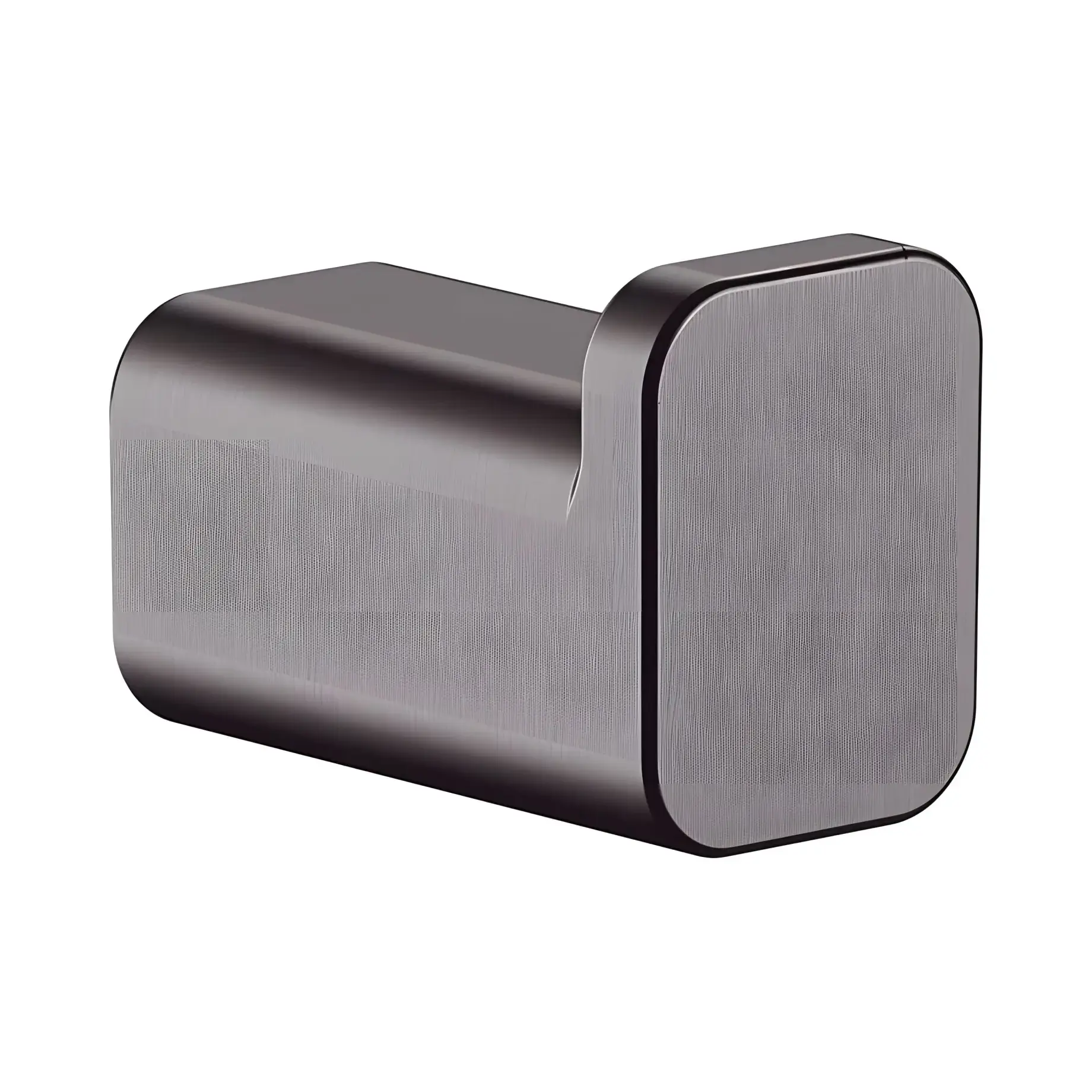Гачок AddStoris Hansgrohe 41742340 Brushed Black Chrome — вид на білому тлі