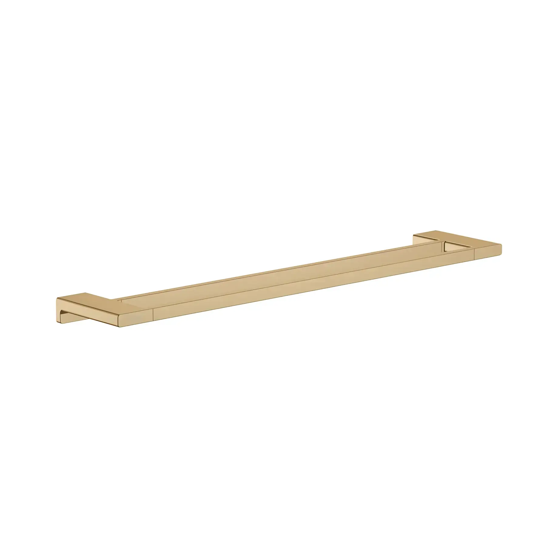 Тримач для рушника подвійний AddStoris Hansgrohe 41743140 Brushed Bronze — вид на білому тлі