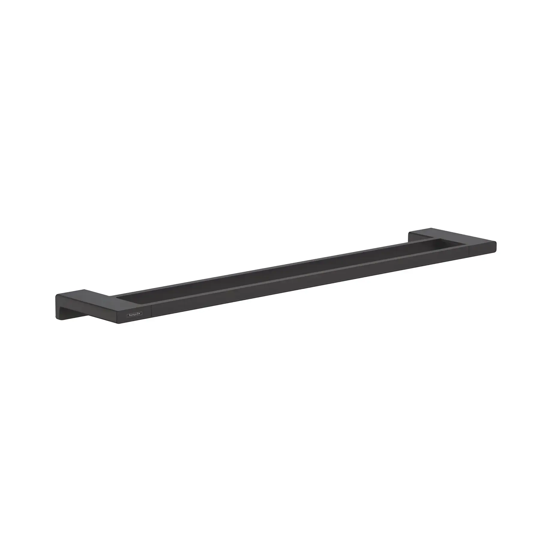 Тримач для рушника подвійний AddStoris Hansgrohe 41743670 Matt Black — вид на білому тлі