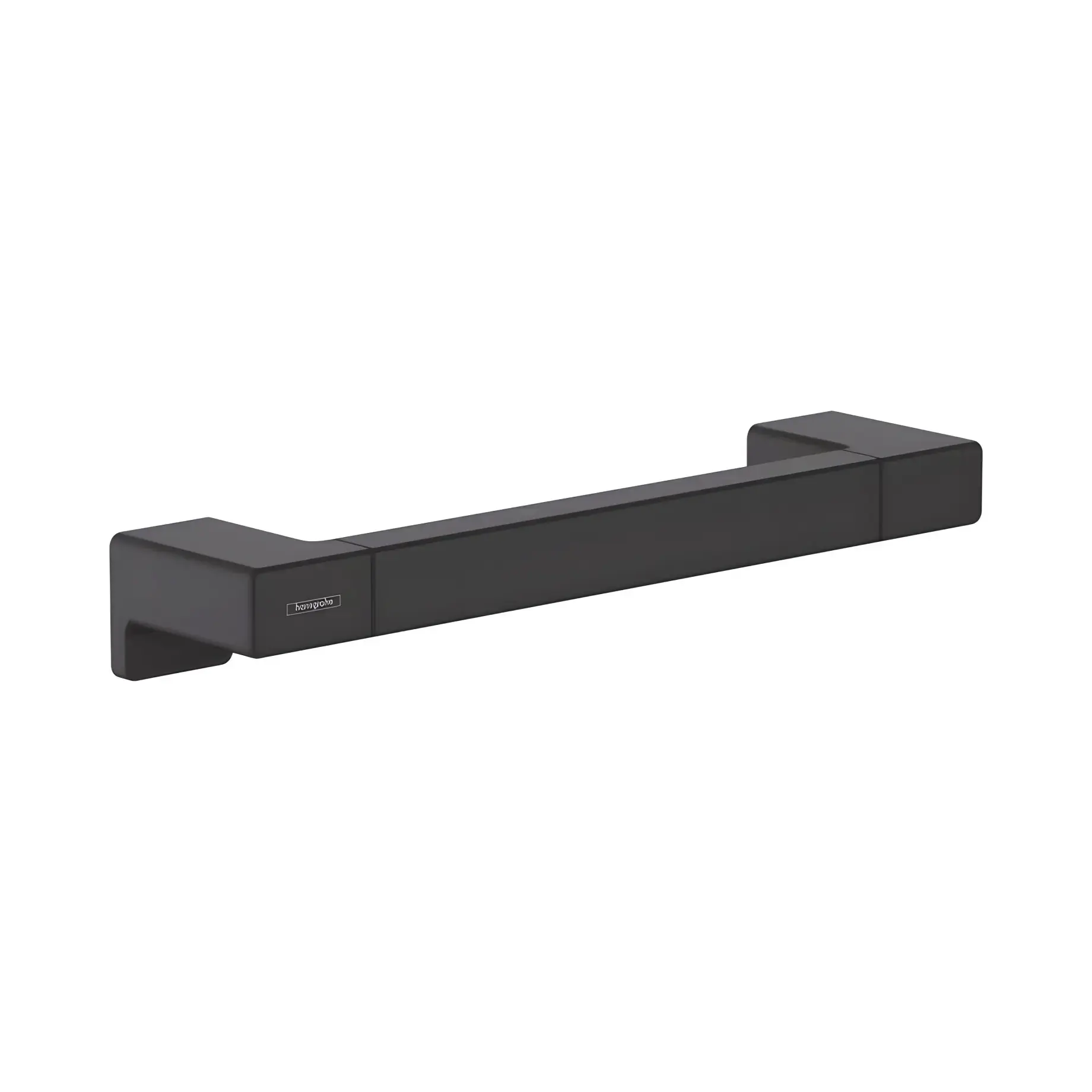 Поручень AddStoris Hansgrohe 41744670 Matt Black — вид на білому тлі