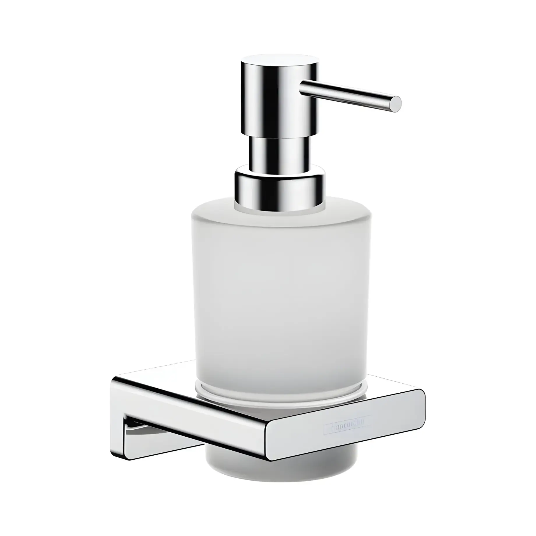 Дозатор для рідкого мила AddStoris Hansgrohe 41745000 Chrome — вид на білому тлі