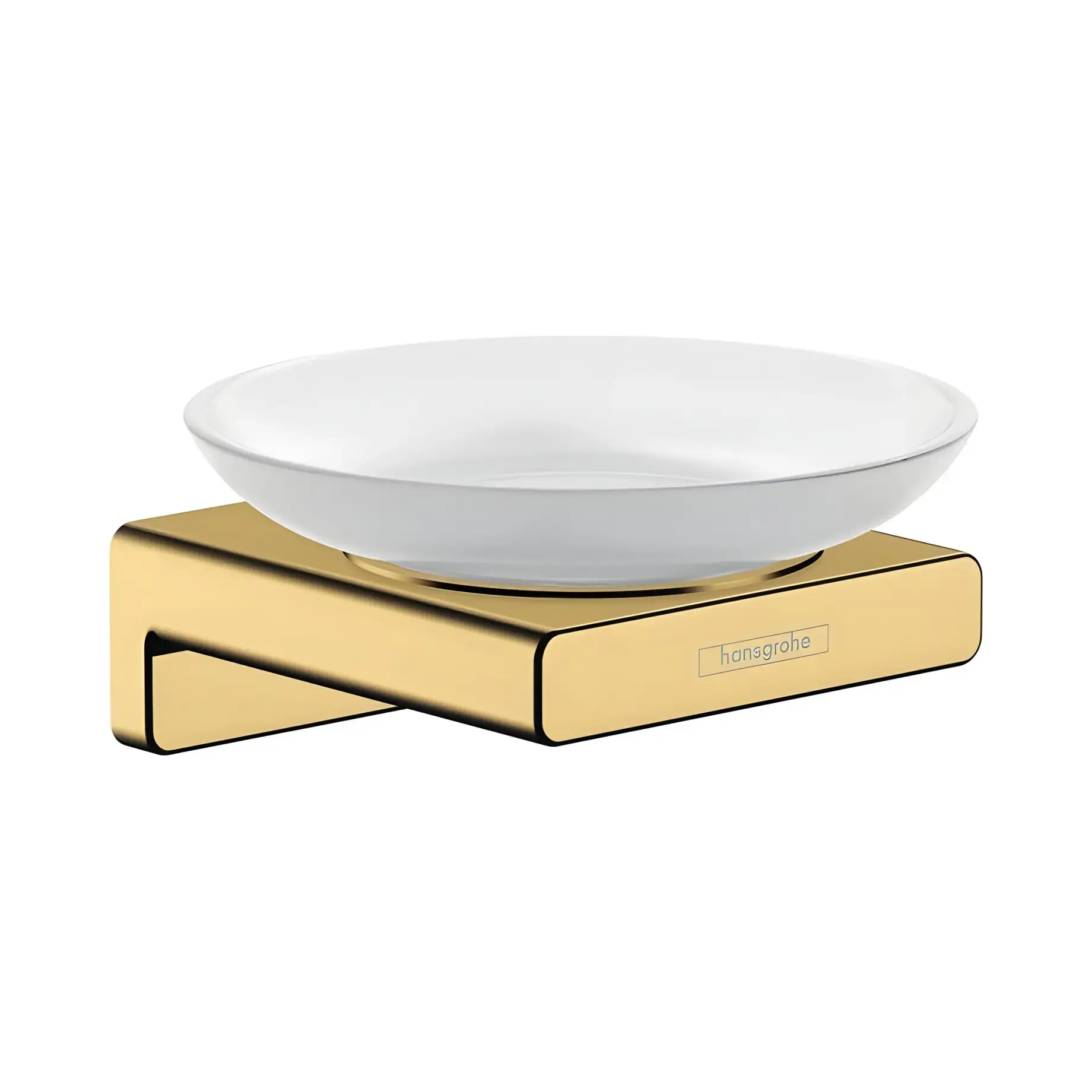 Мильниця AddStoris Hansgrohe 41746990 Polished Gold Optic — вид на білому тлі
