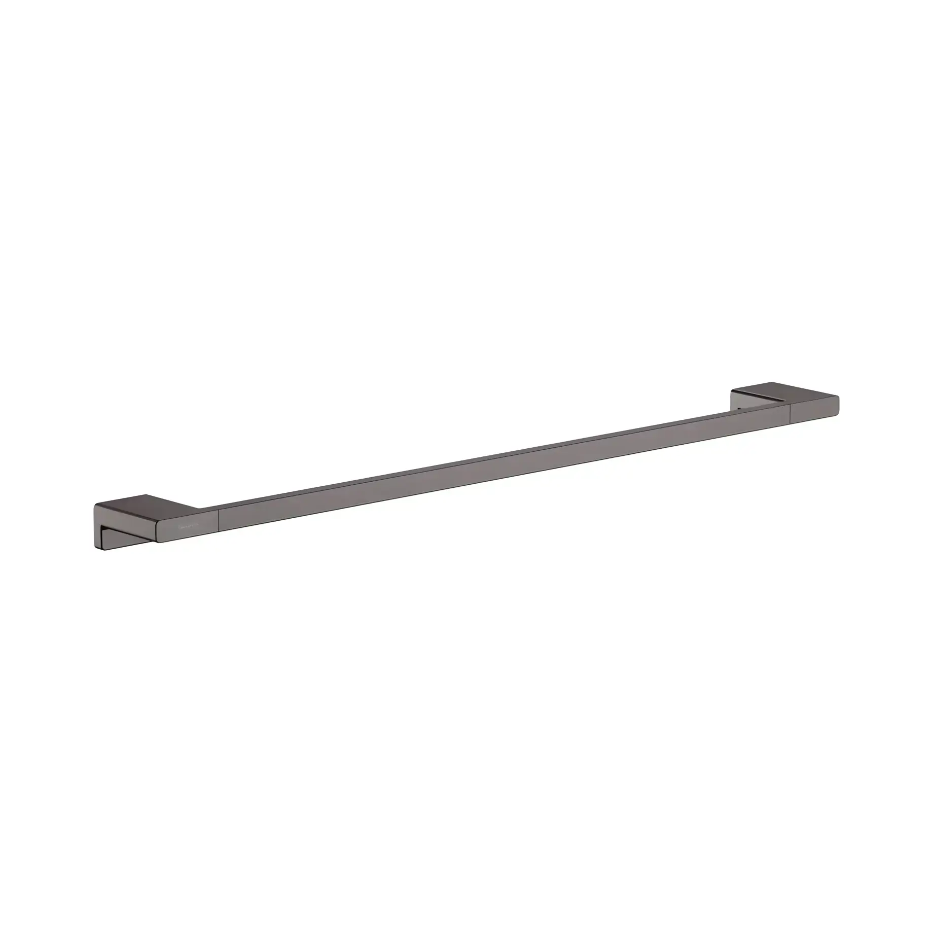 Тримач для рушника AddStoris Hansgrohe 41747340 Brushed Black Chrome — вид на білому тлі