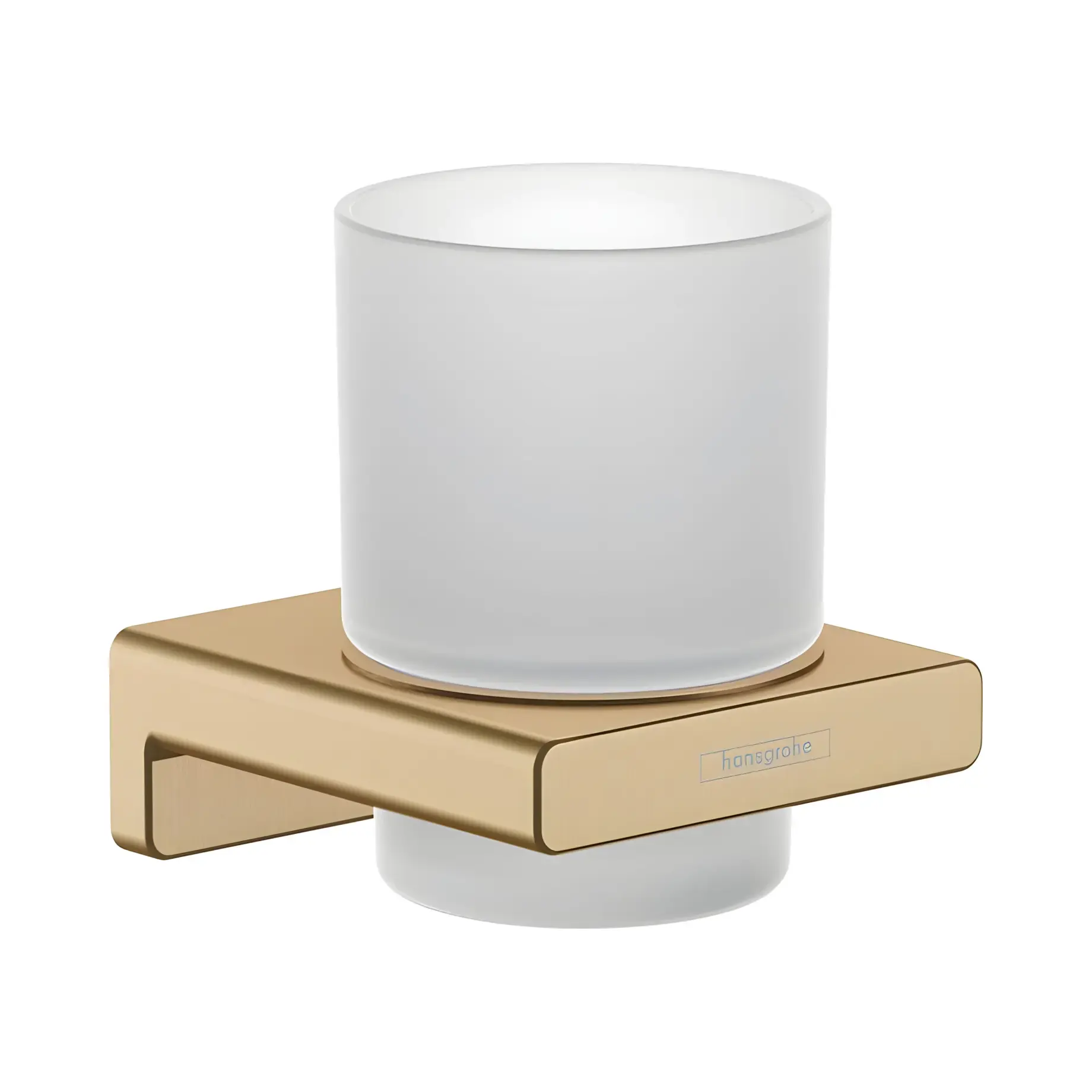 Склянка для зубних щіток AddStoris Hansgrohe 41749140 Brushed Bronze — вид на білому тлі