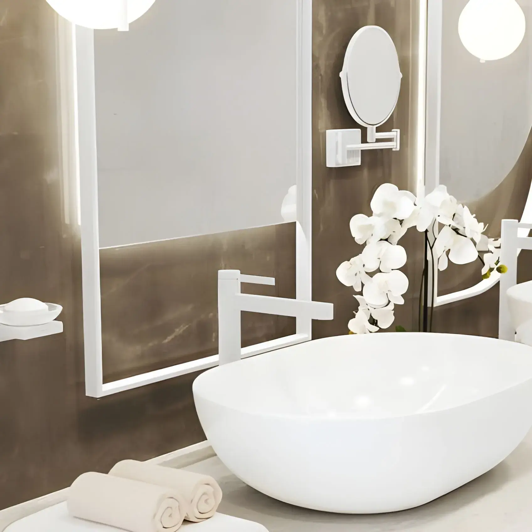 Склянка для зубних щіток AddStoris Hansgrohe 41749700 White Matt — бічний ракурс