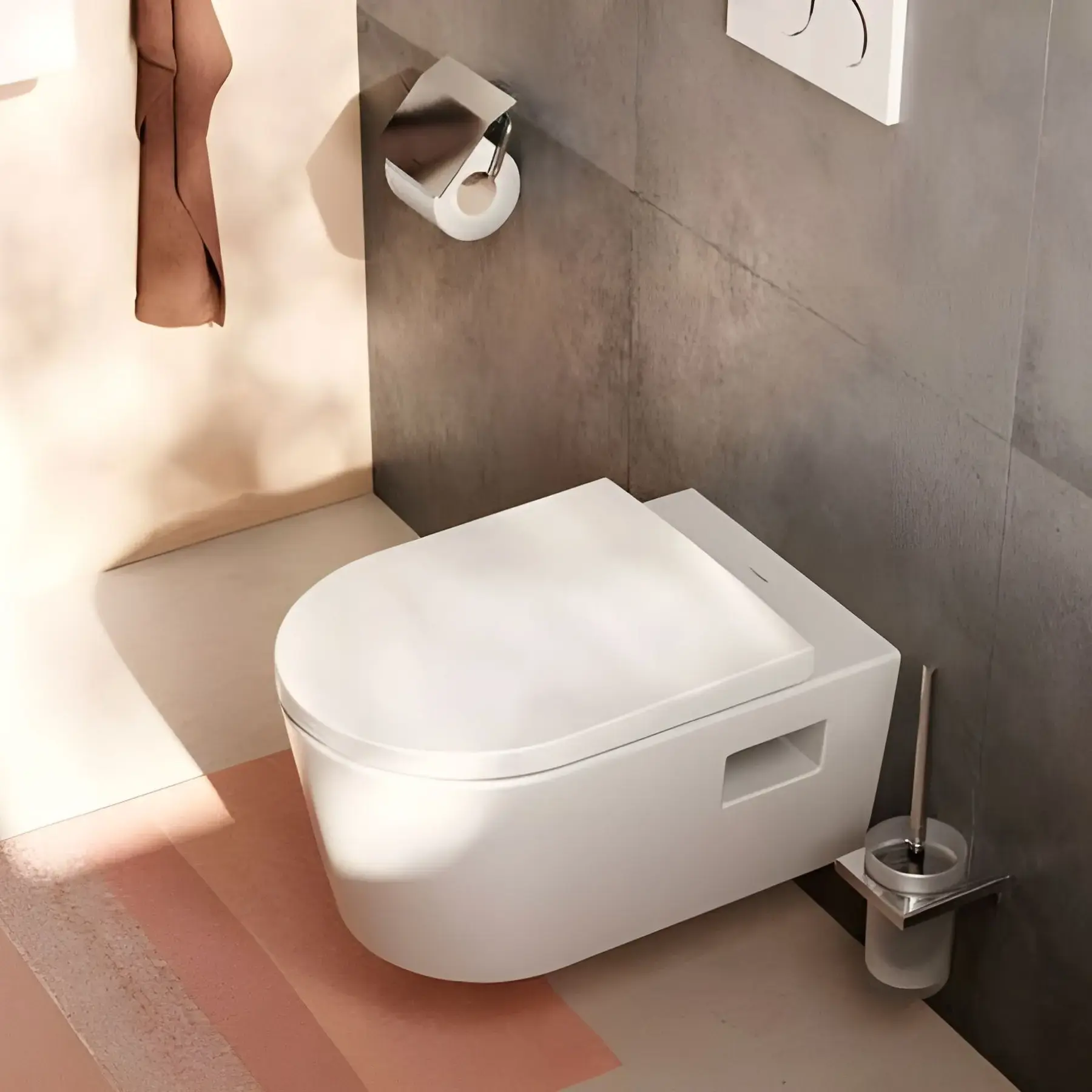 Тримач для туалетного паперу з кришкою AddStoris Hansgrohe 41753000 Chrome — ракурс 3/4