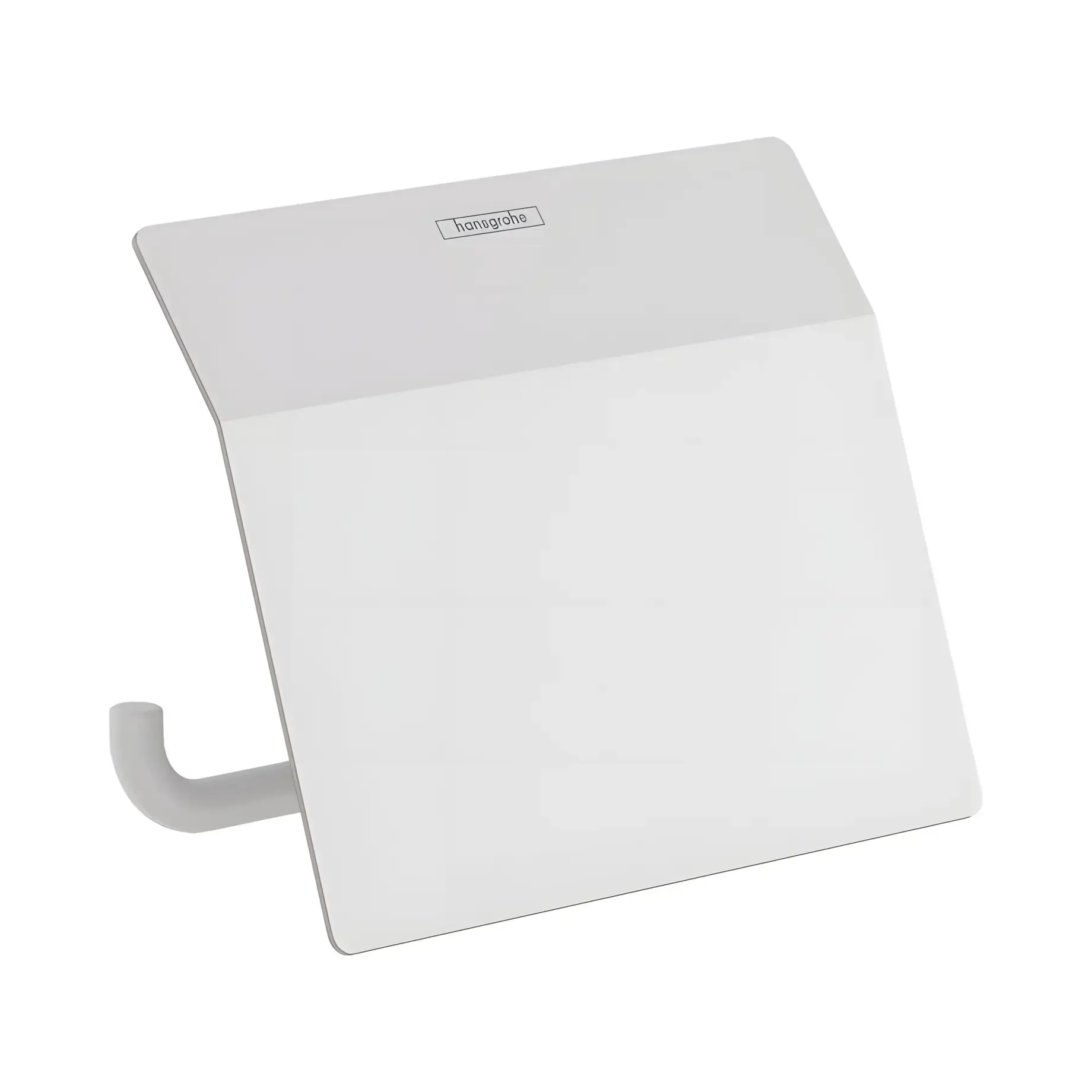 Тримач для туалетного паперу з кришкою AddStoris Hansgrohe 41753700 White Matt — вид на білому тлі