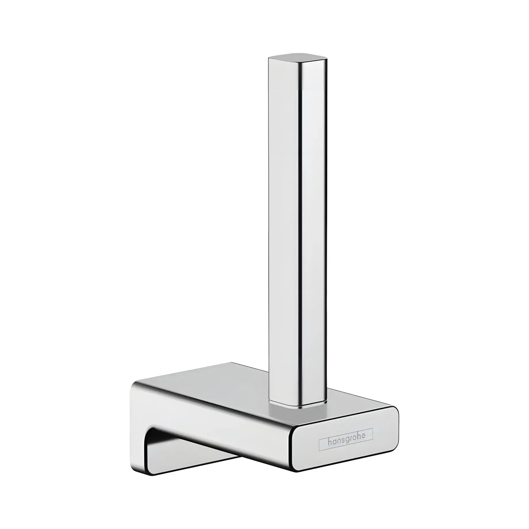 Тримач запасного рулону туалетного паперу AddStoris Hansgrohe 41756000 Chrome — вид на білому тлі