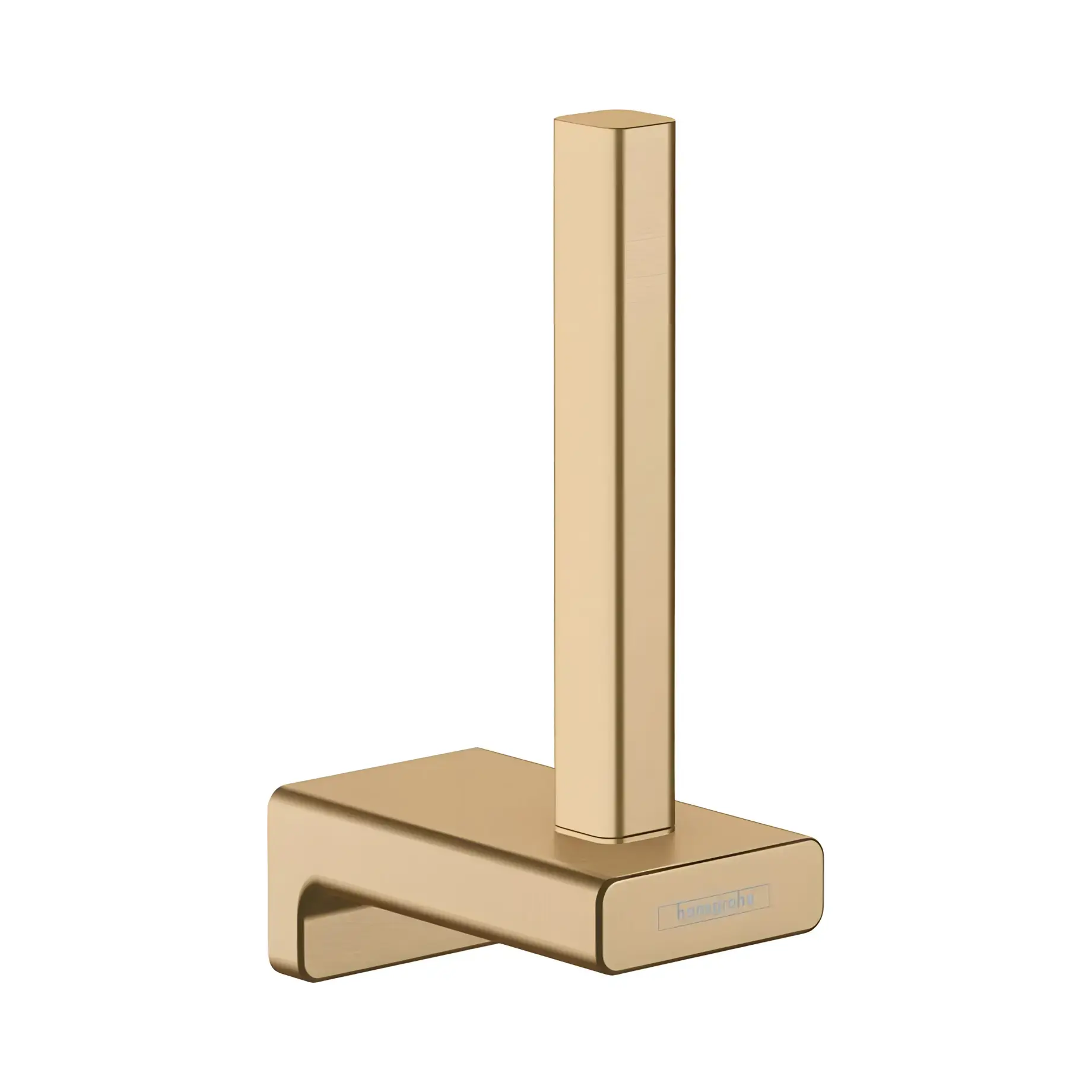 Тримач запасного рулону туалетного паперу AddStoris Hansgrohe 41756140 Brushed Bronze — вид на білому тлі