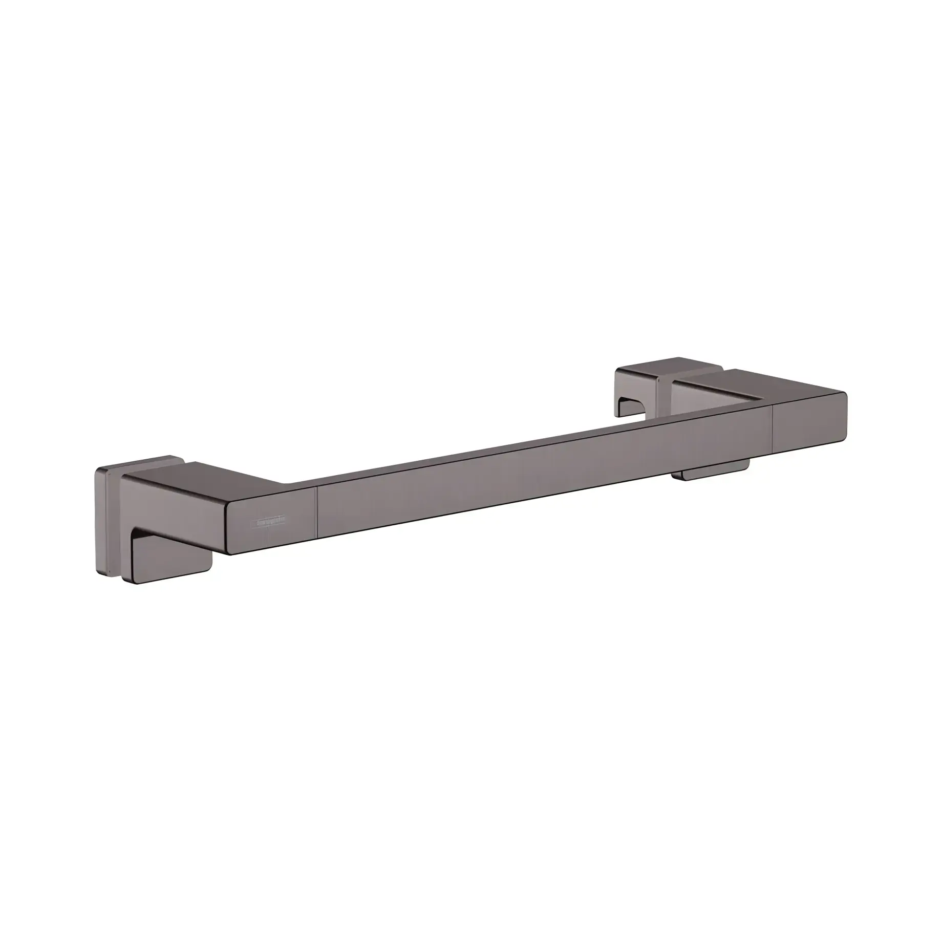 Ручка для дверей у душову кабіну AddStoris Hansgrohe 41759340 Brushed Black Chrome — вид на білому тлі