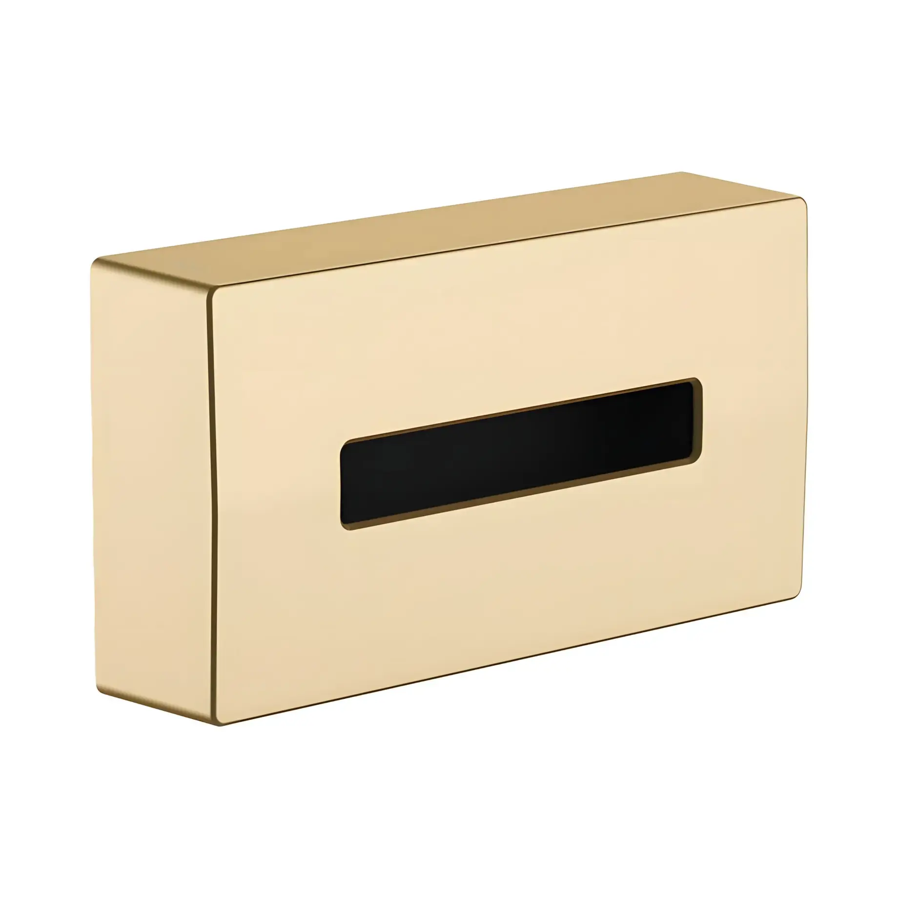 Контейнер для серветок AddStoris Hansgrohe 41774140 Brushed Bronze — вид на білому тлі