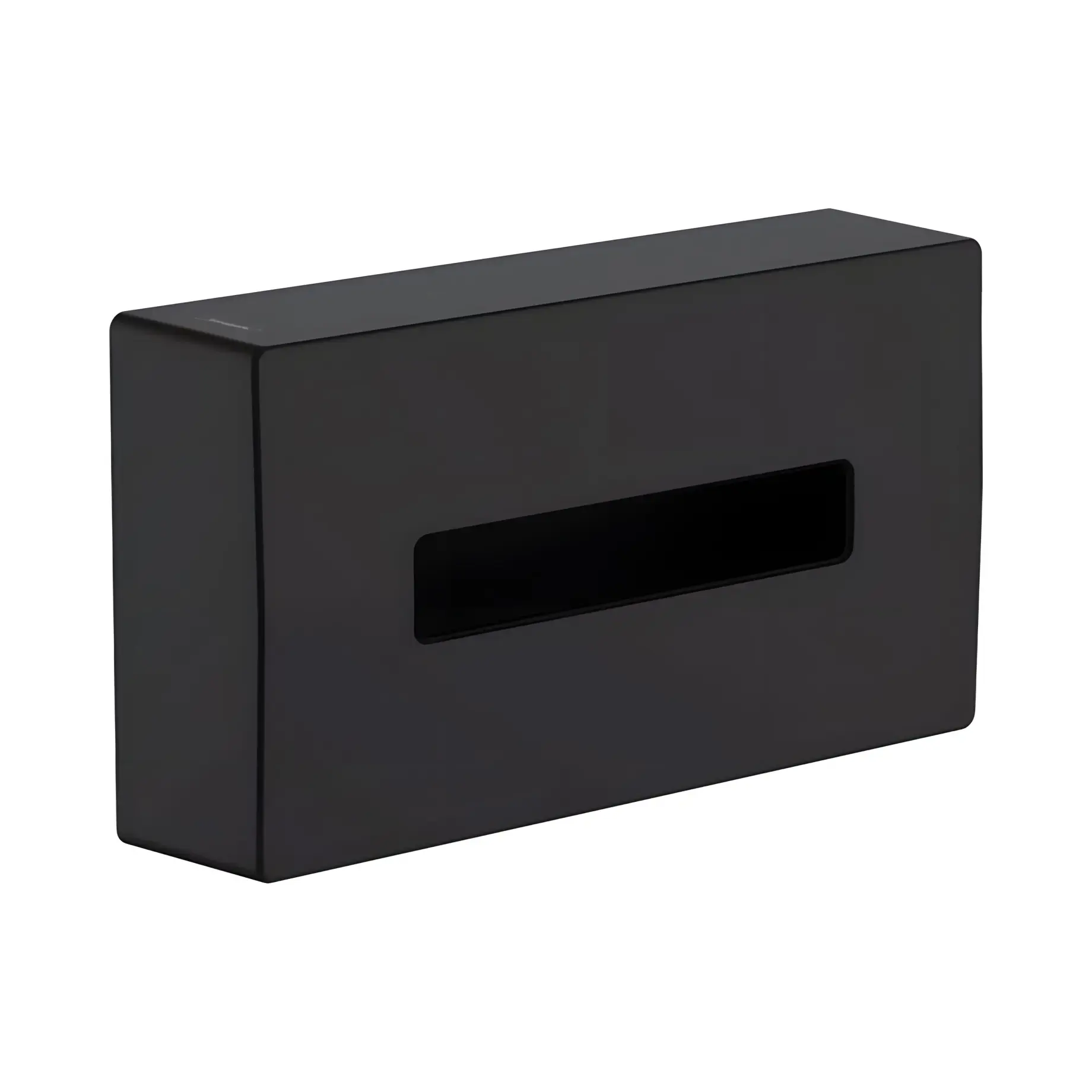 Контейнер для серветок AddStoris Hansgrohe 41774670 Matt Black — вид на білому тлі
