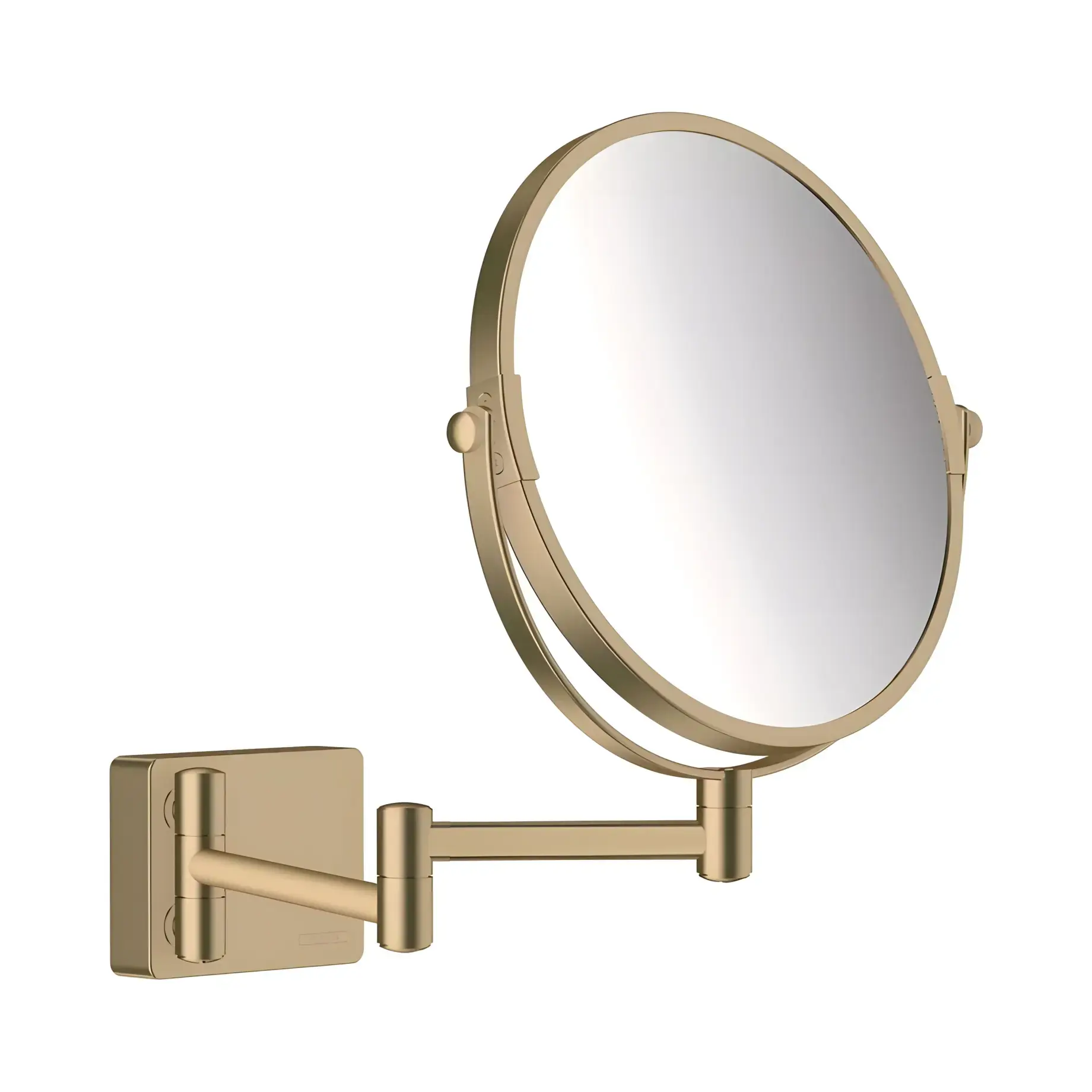 Дзеркало косметичне AddStoris Hansgrohe 41791140 Brushed Bronze — вид на білому тлі