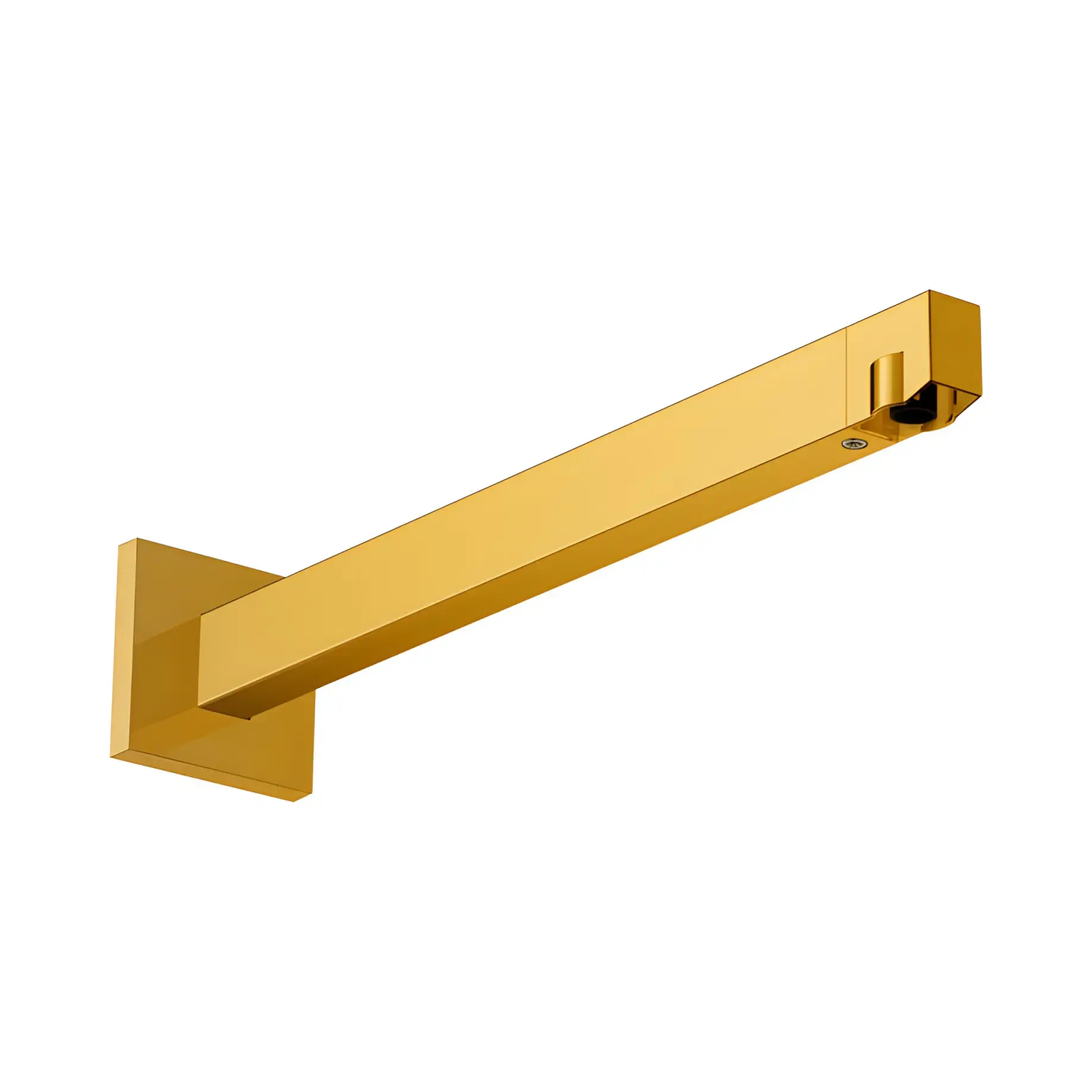 Кронштейн для верхнього душу Hansgrohe 24337990 Polished Gold Optic — вид на білому тлі