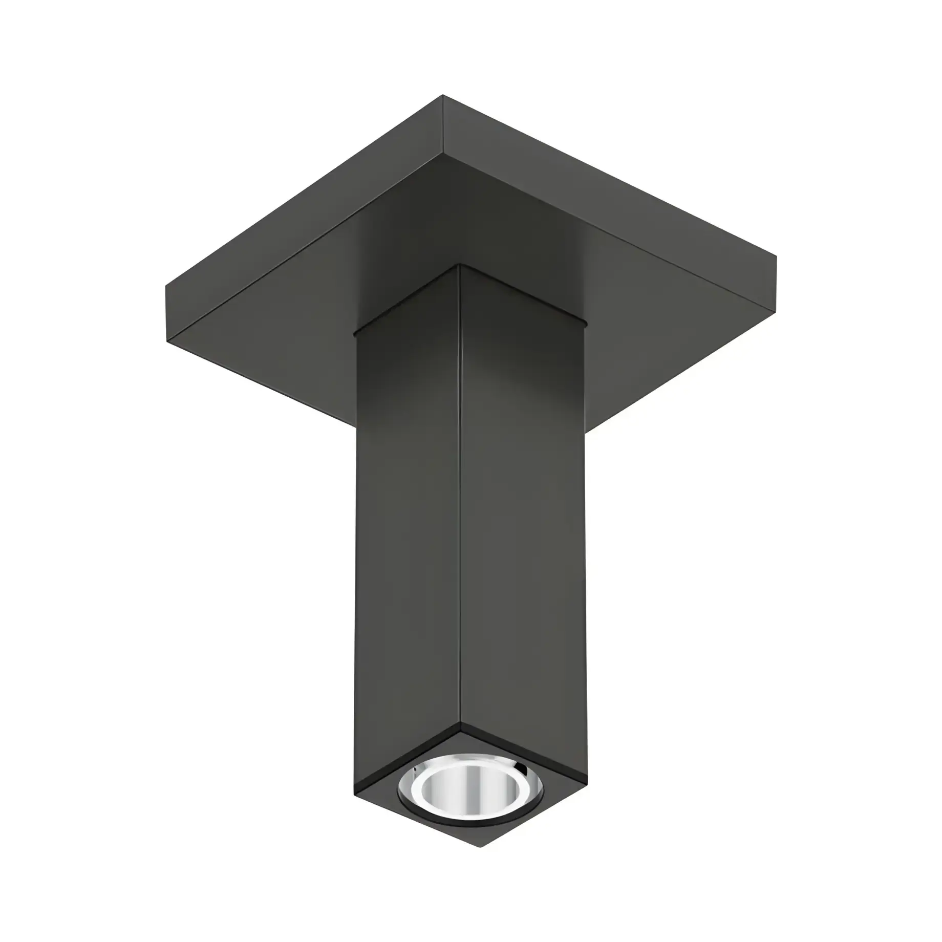 Кронштейн для верхнього душу Hansgrohe 24338340 Brushed Black Chrome — вид на білому тлі