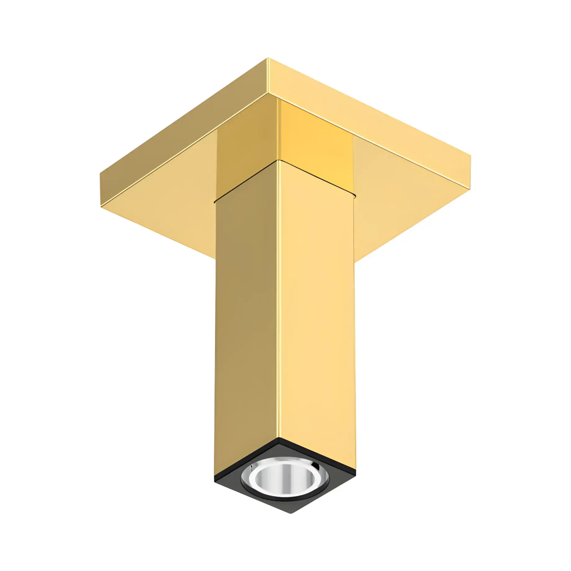 Кронштейн для верхнього душу Hansgrohe 24338990 Polished Gold Optic — вид на білому тлі