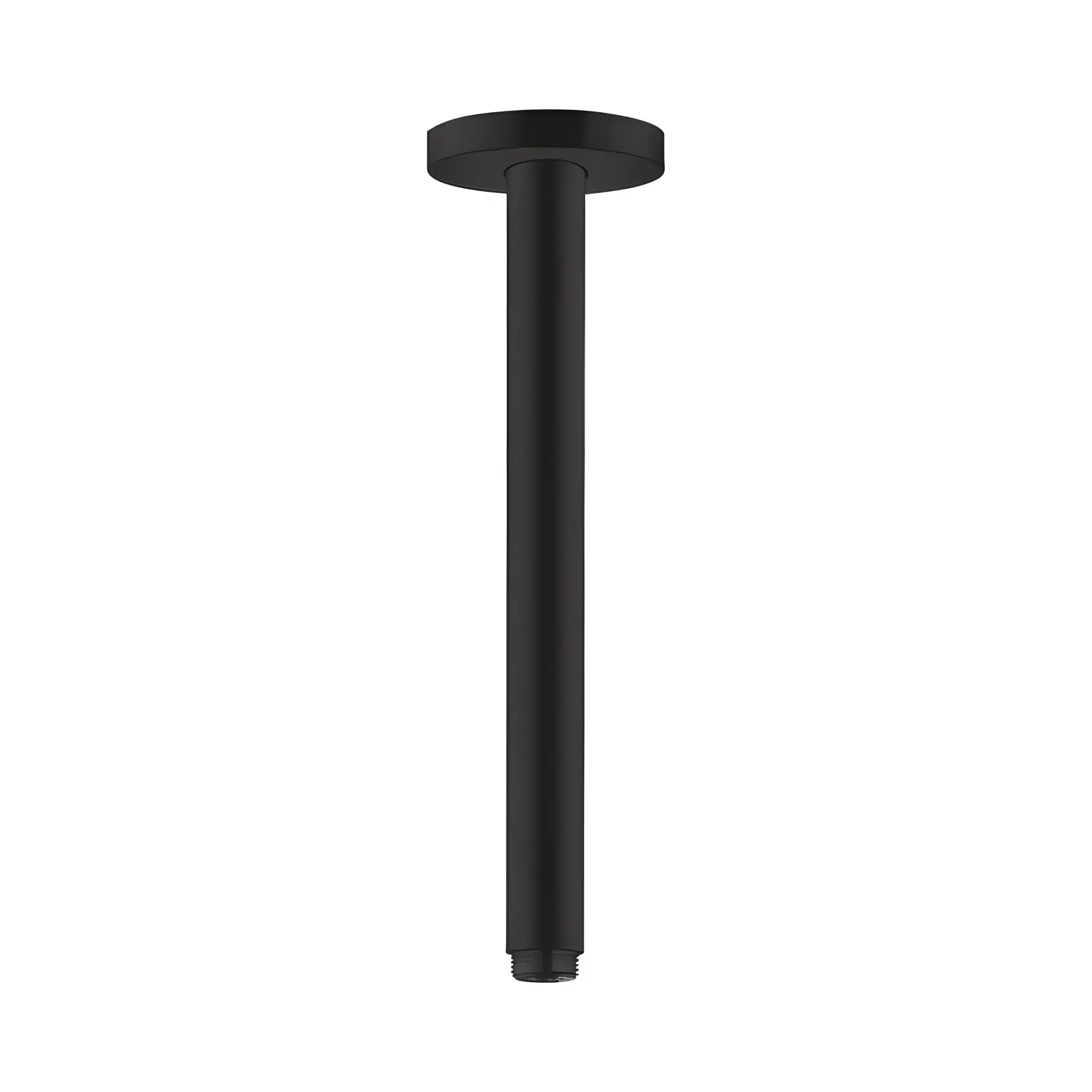 Кронштейн для верхнього душу Hansgrohe 27389670 Matt Black — вид на білому тлі