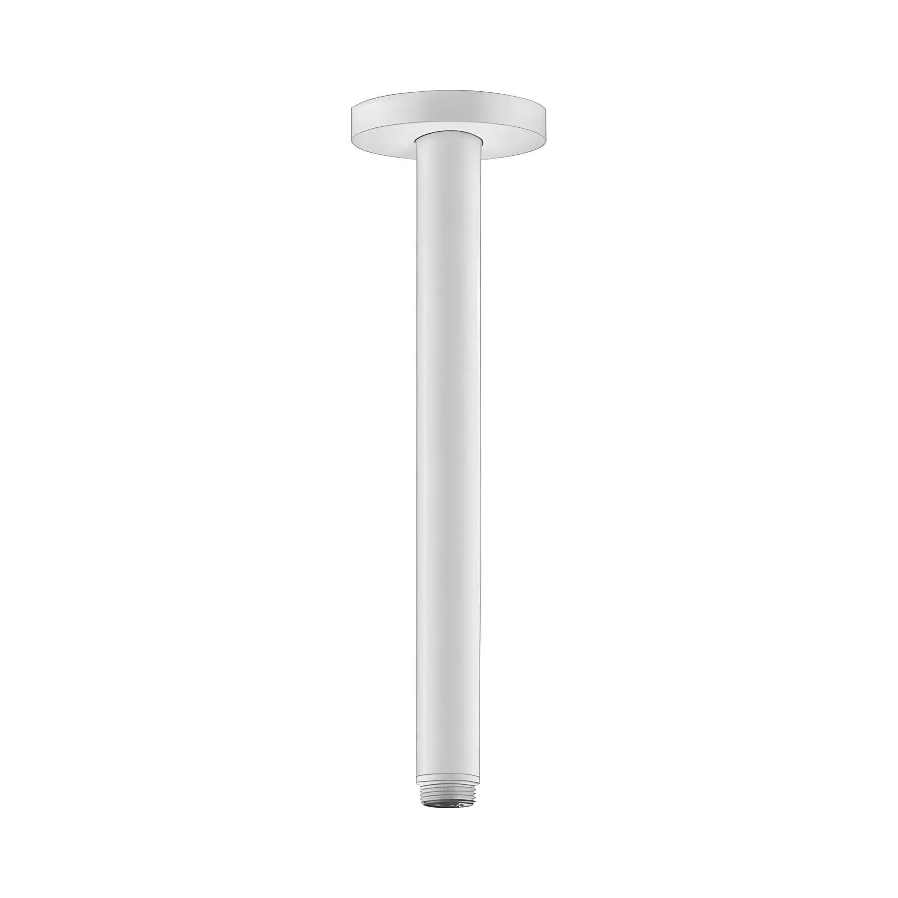 Кронштейн для верхнього душу Hansgrohe 27389700 White Matt — вид на білому тлі