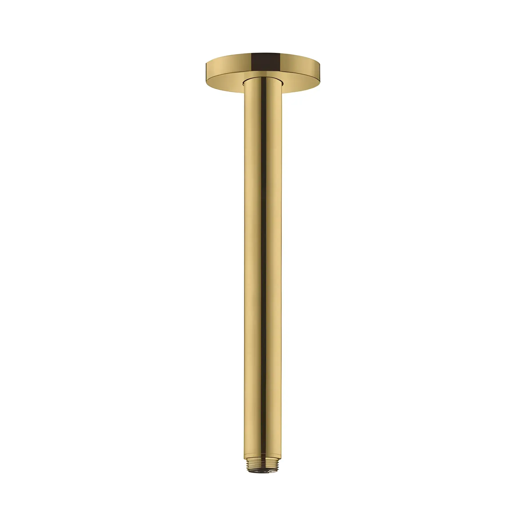 Кронштейн для верхнього душу Hansgrohe 27389990 Polished Gold Optic — вид на білому тлі