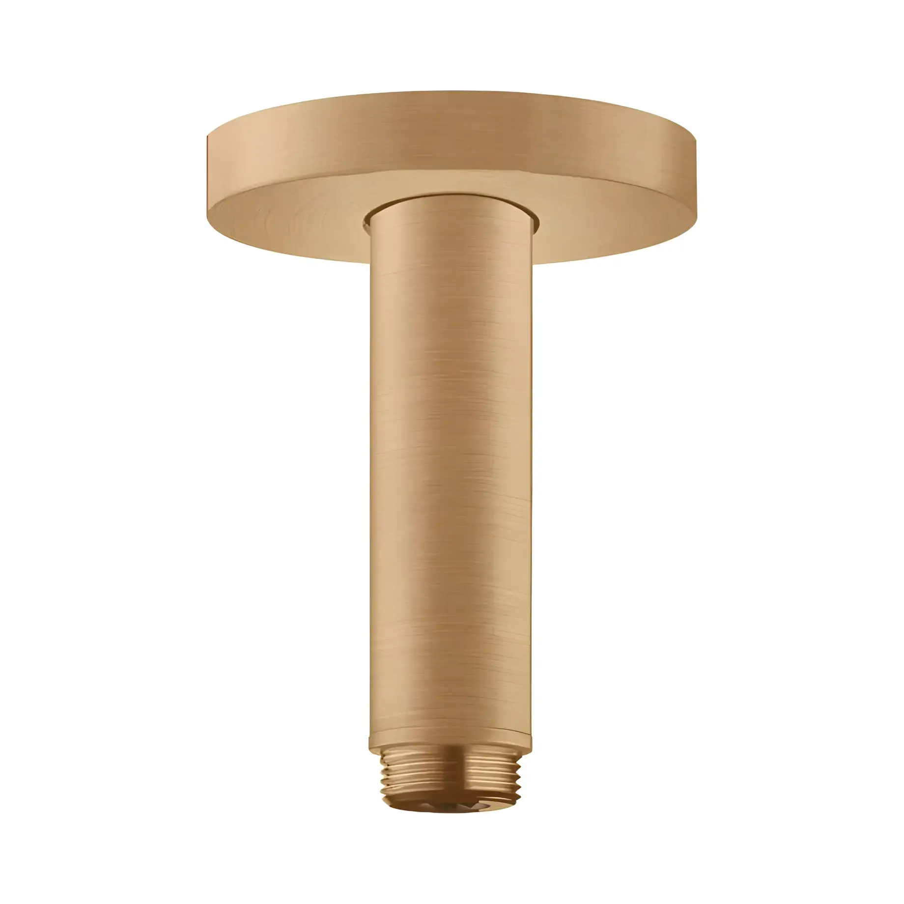 Кронштейн для верхнього душу Hansgrohe 27393140 Brushed Bronze — вид на білому тлі
