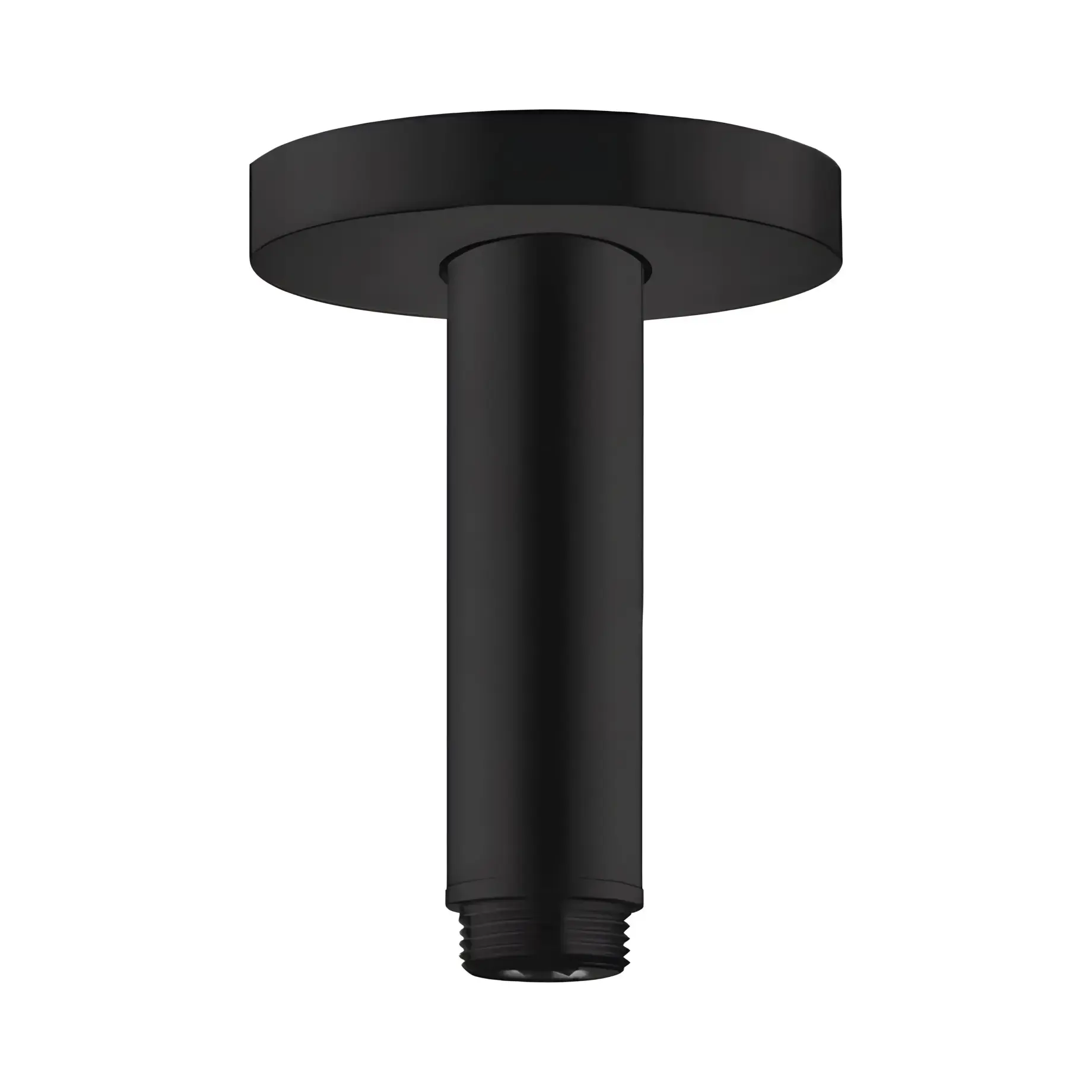 Кронштейн для верхнього душу Hansgrohe 27393670 Matt Black — вид на білому тлі