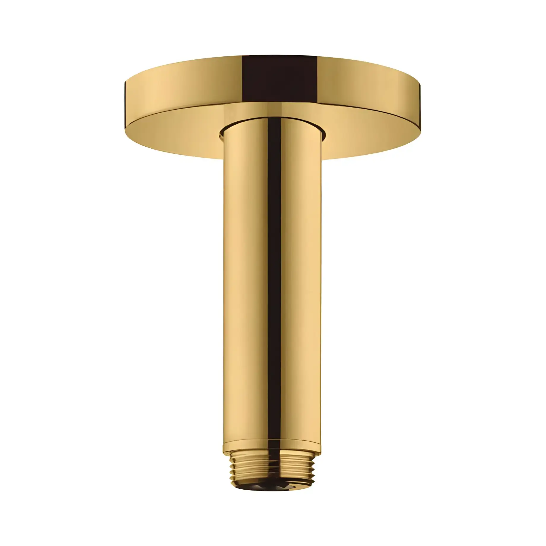 Кронштейн для верхнього душу Hansgrohe 27393990 Polished Gold Optic — вид на білому тлі