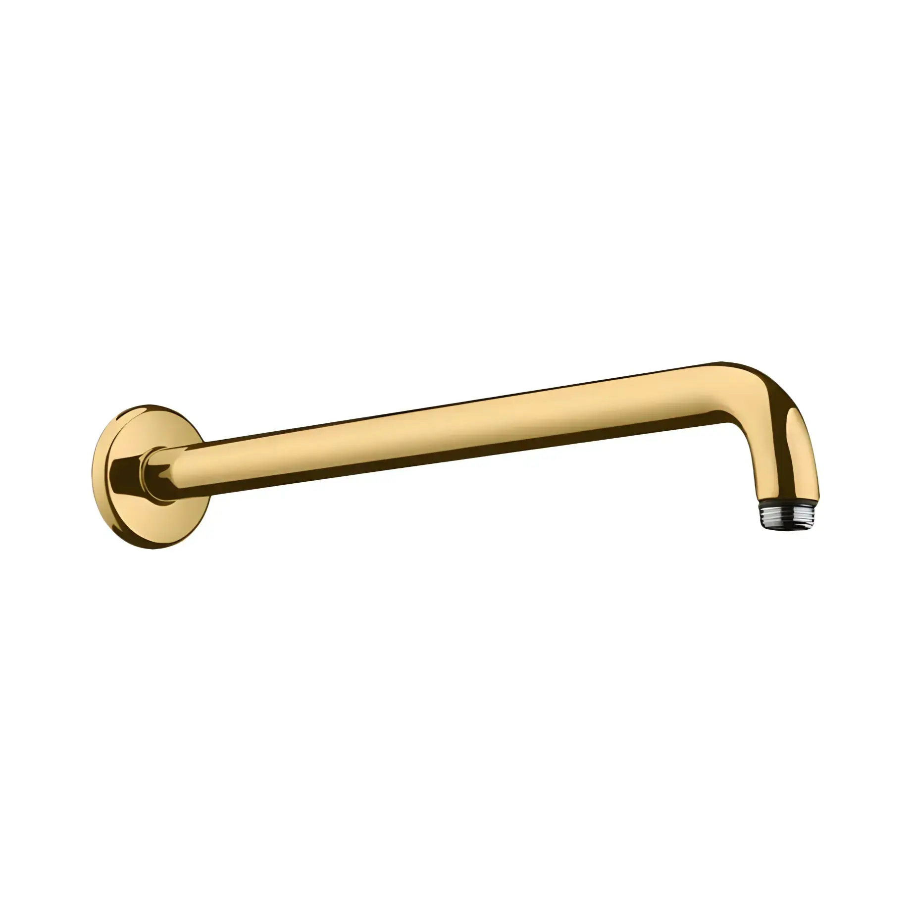 Кронштейн для верхнього душу Hansgrohe 27413990 Polished Gold Optic — вид на білому тлі