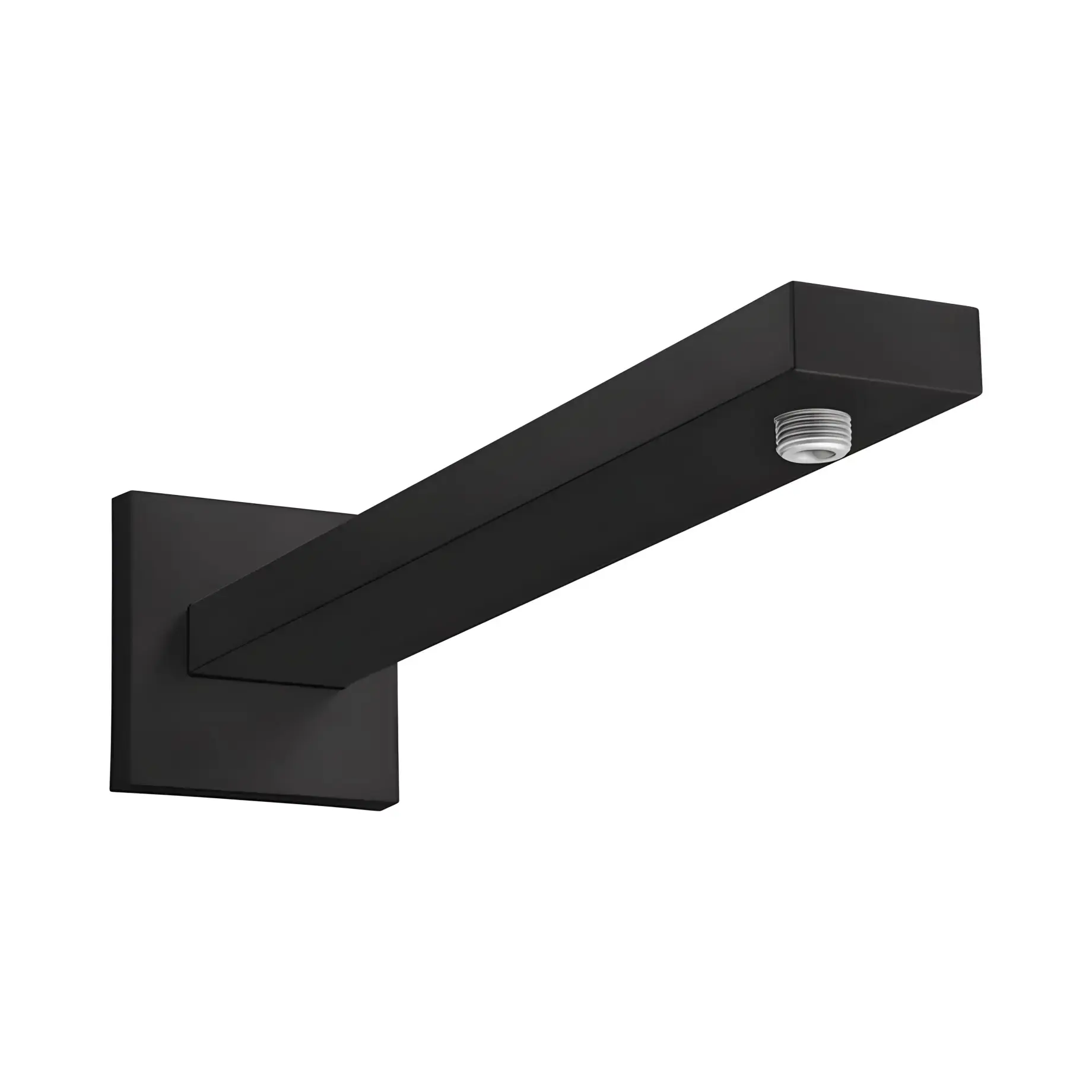 Кронштейн для верхнього душу Hansgrohe 27694670 Matt Black — вид на білому тлі