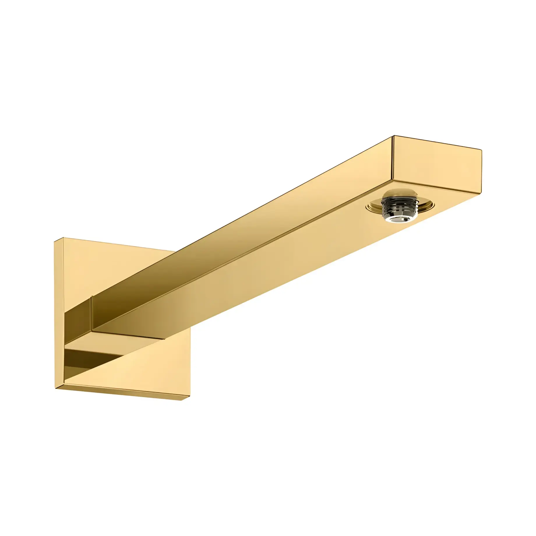 Кронштейн для верхнього душу Hansgrohe 27694990 Polished Gold Optic — вид на білому тлі