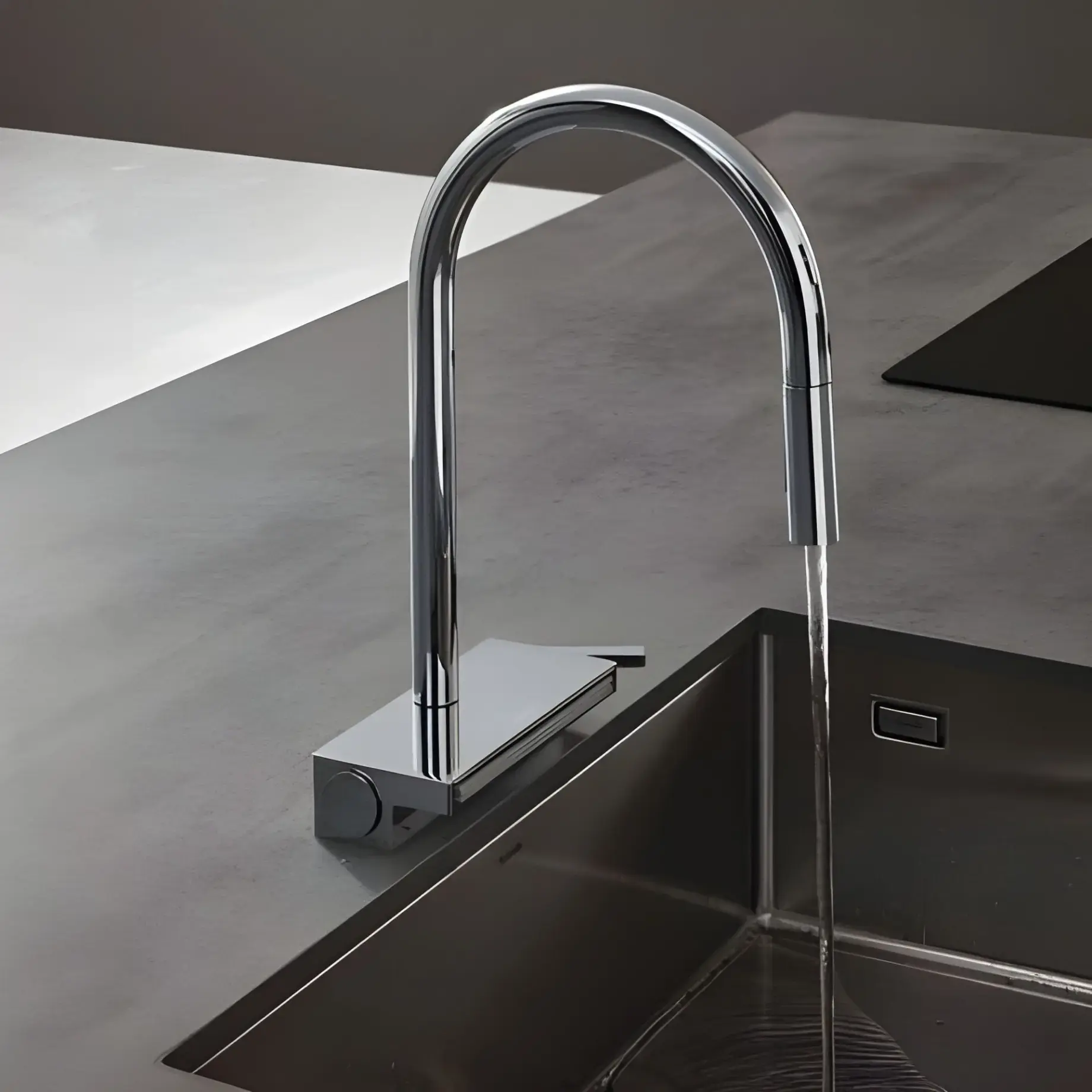 Змішувач для кухні Aquno Select M81 Hansgrohe 73837000 Chrome — вид спереду