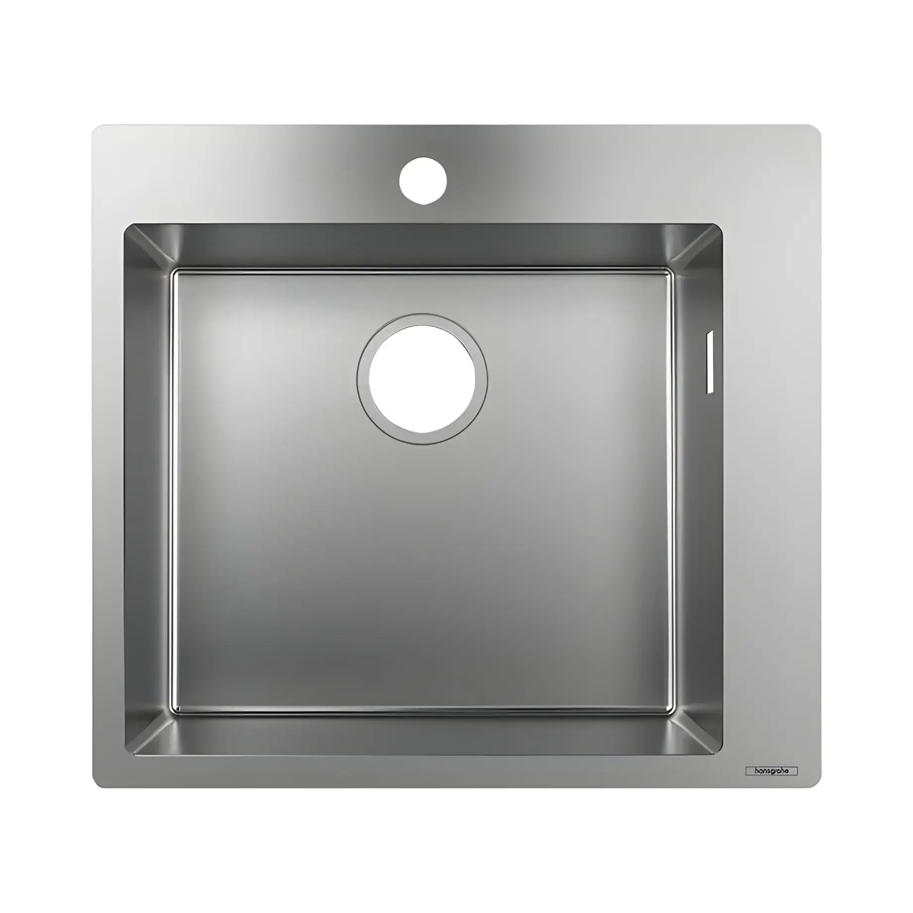 Кухонна мийка S71 S711-F450 Hansgrohe 43301800 Stainless Steel 55 х 50 см — вид на білому тлі