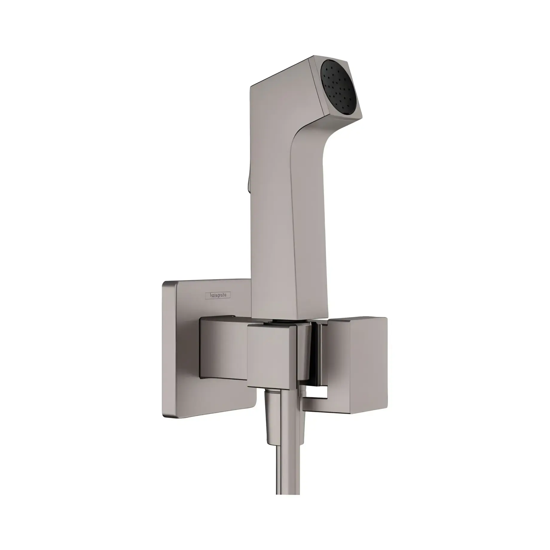 Гігієнічний душ Bidette 1jet E Hansgrohe 29233340 Brushed Black Chrome — вид на білому тлі
