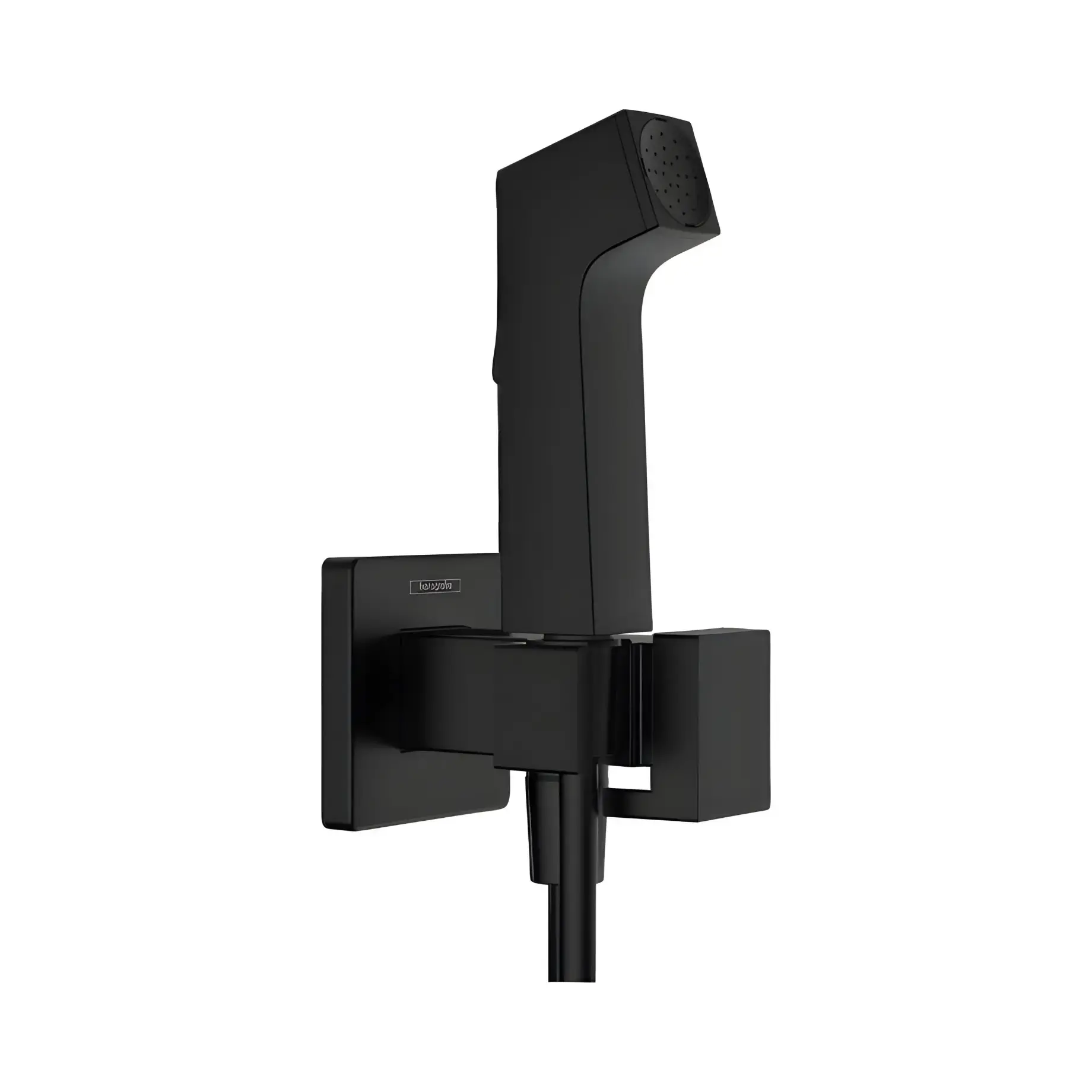 Гігієнічний душ Bidette 1jet E Hansgrohe 29233670 Matt Black — вид на білому тлі